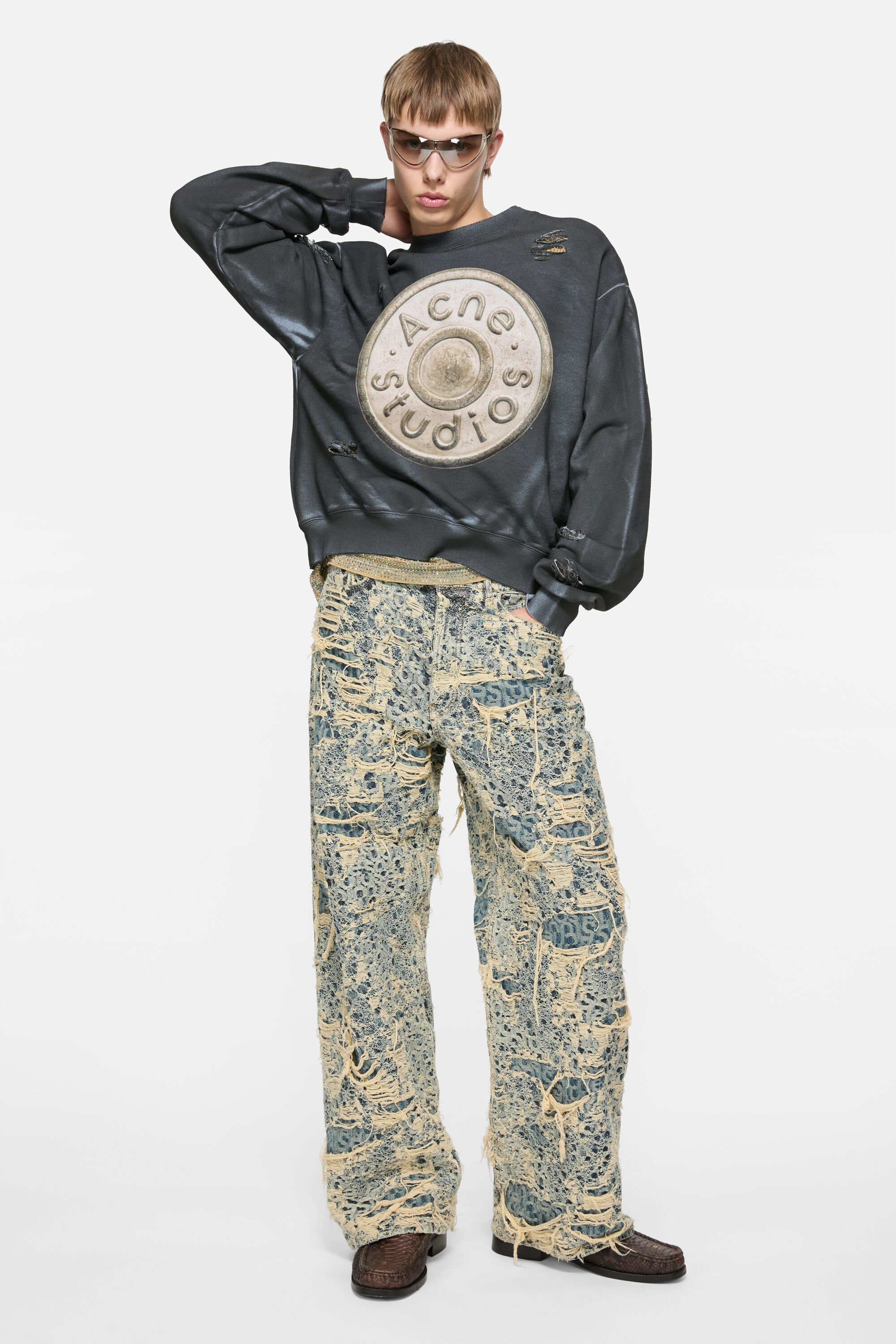 Acne Studios - ロゴセーター - ブラック