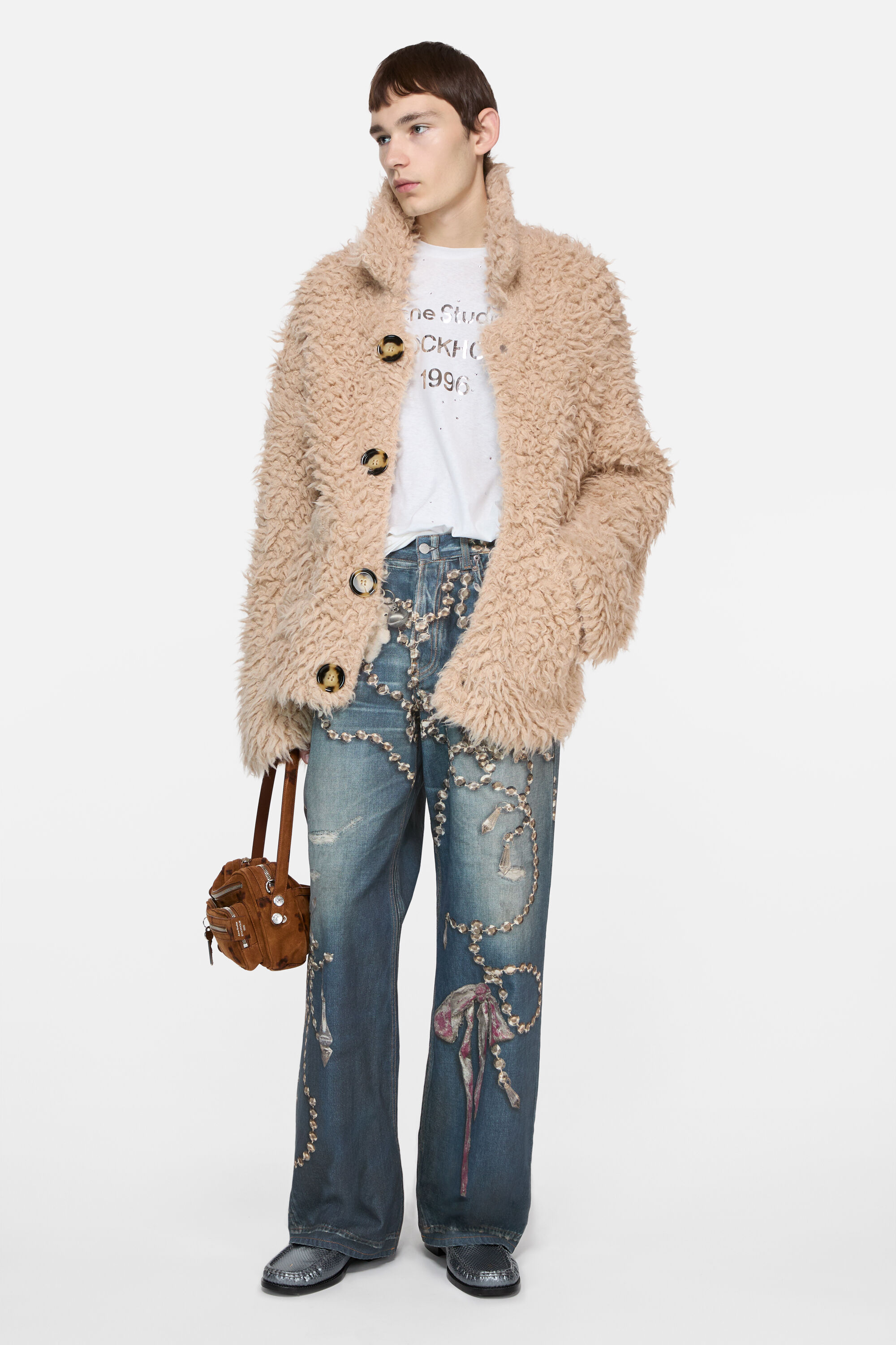 トップス Acne Studios wool knit cardigan beige Acne Studios - ニットカーディガン - サンドベージュ
