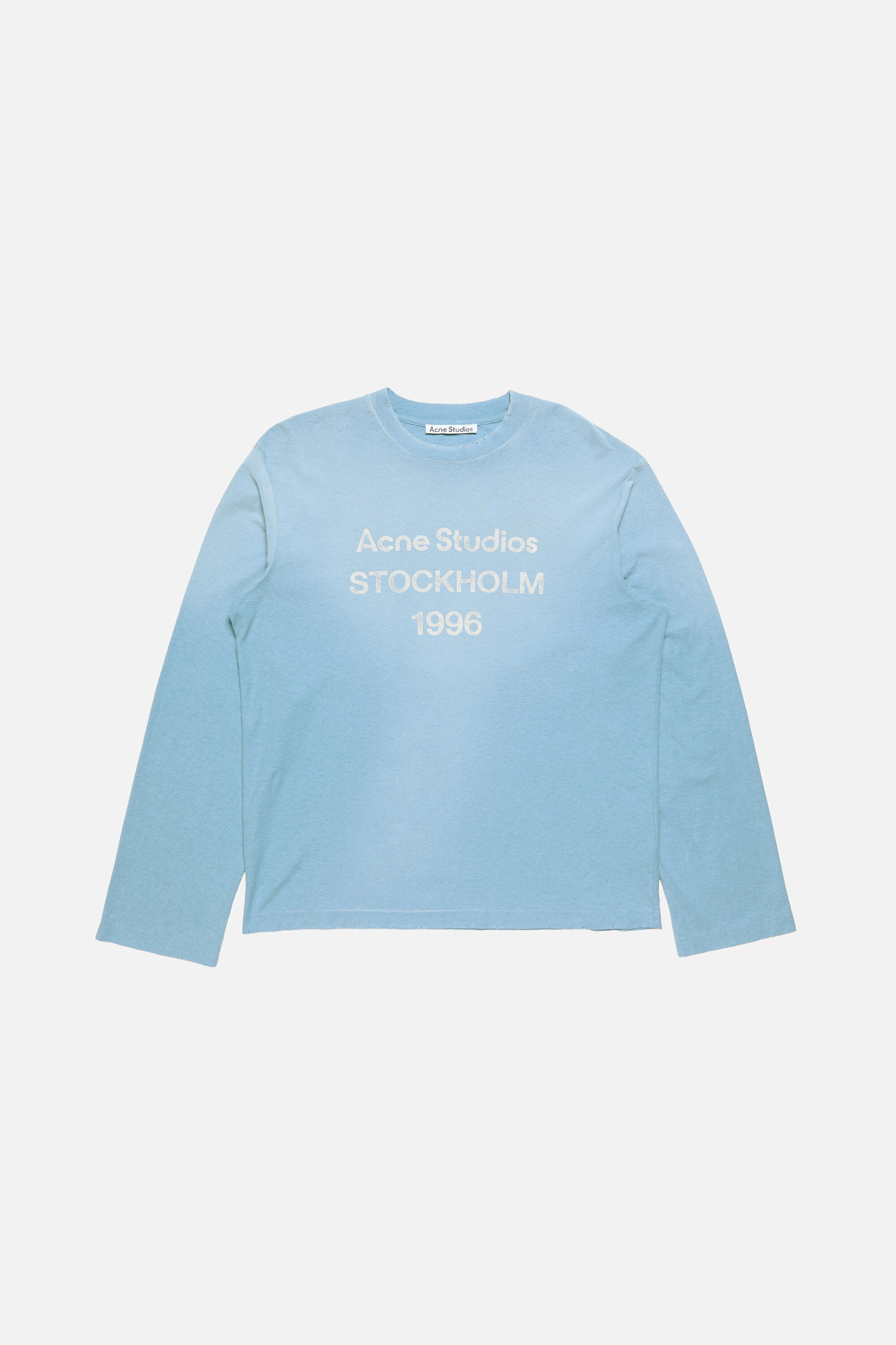 Acne Tシャツ Acne Studios - Sprayed logo t-shirt - Olive green