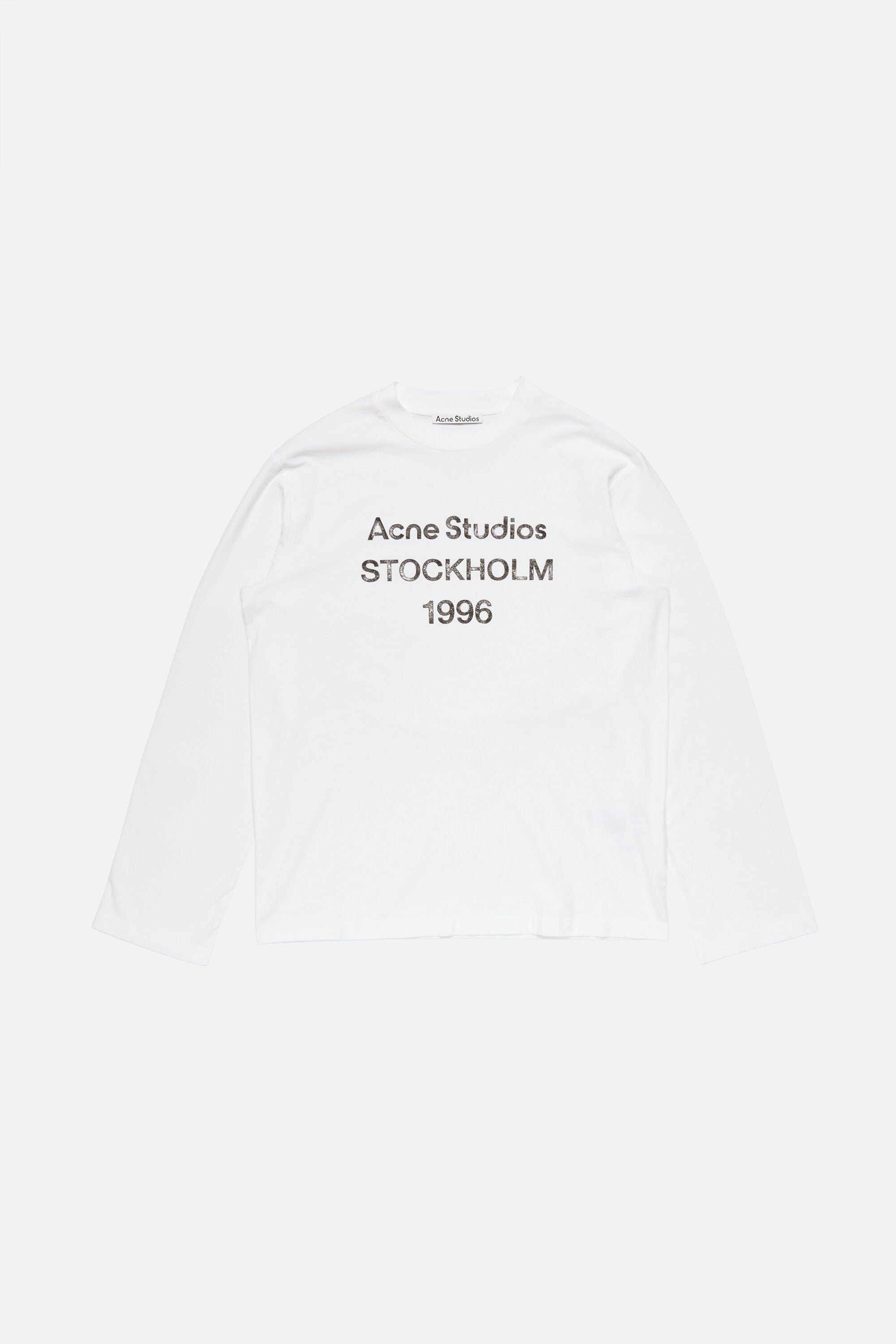 Acne Studios - スプレー仕上げ1996ロゴTシャツ - オフホワイト