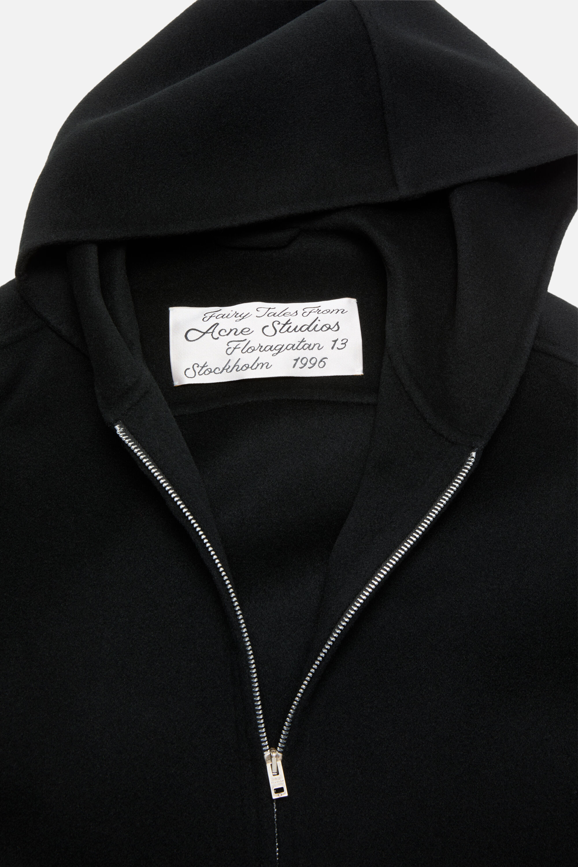 Acne Studios - フード付きカシミヤジャケット - ブラック