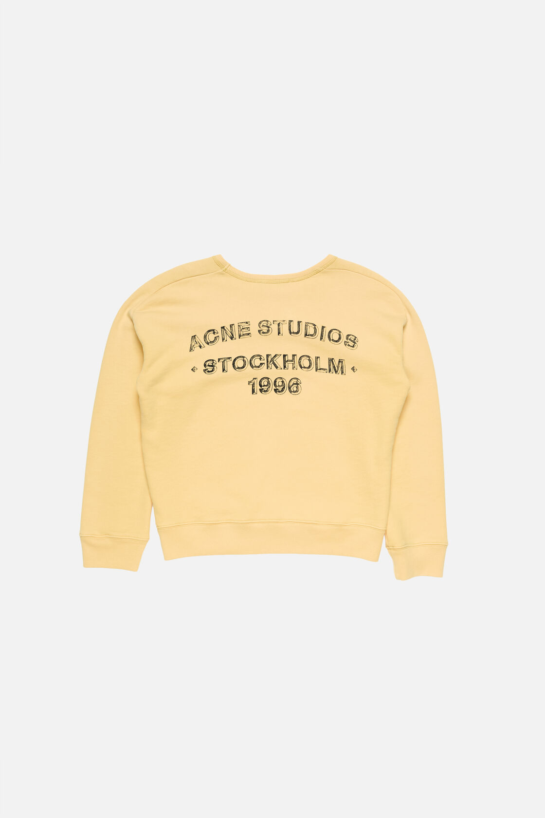 Washed logo sweatshirt, Light yellow, 2000x