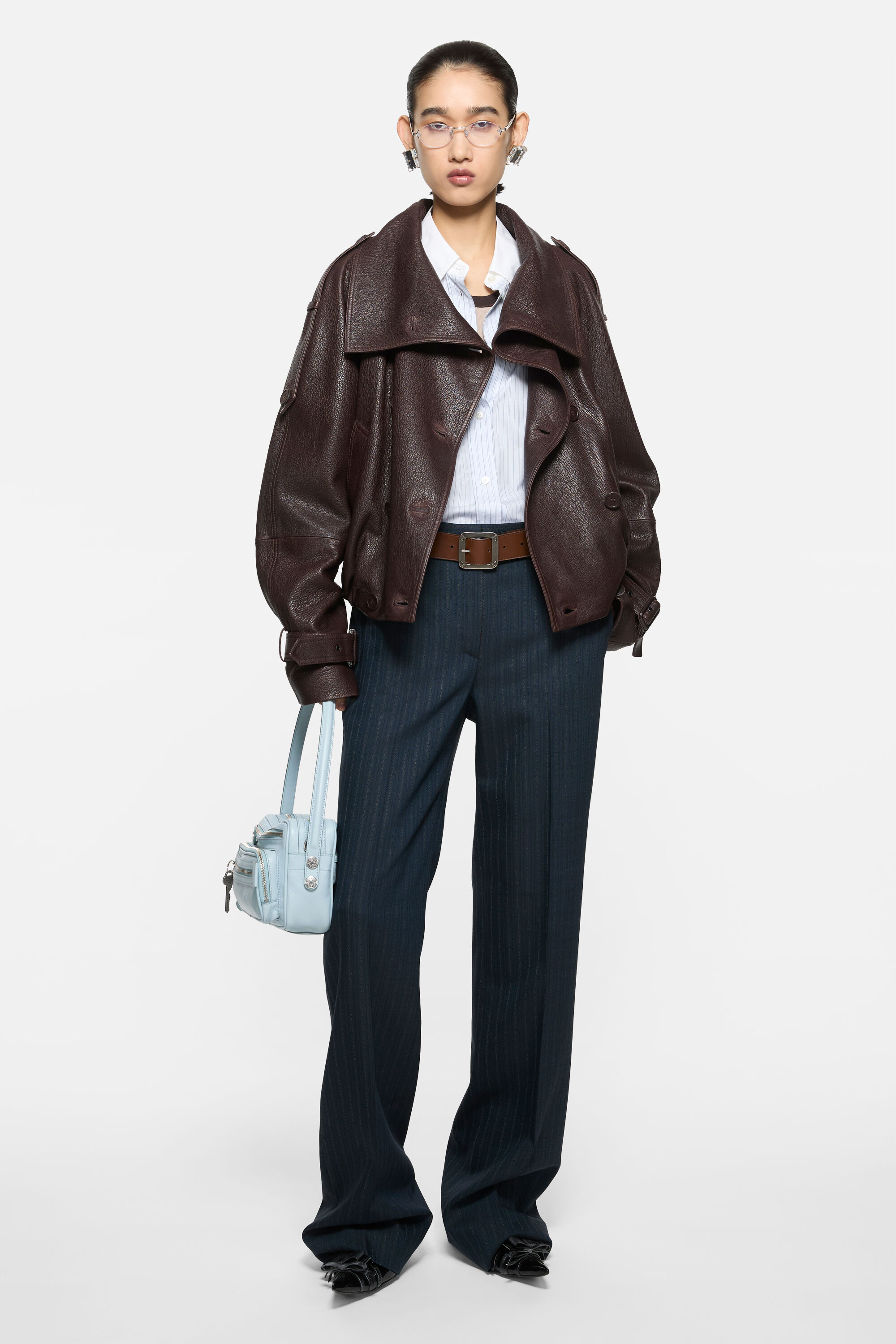 Acne Studios - Camero Party Shoulder Bag - Dusty blue