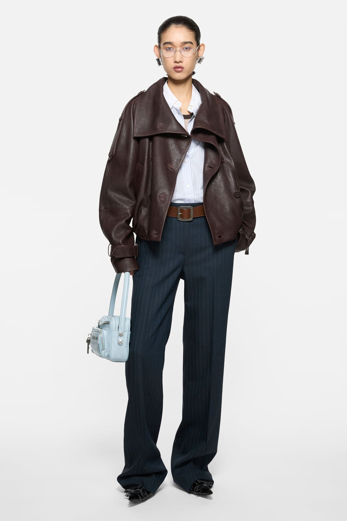 Camero Party Shoulder Bag, Dusty blue, 2000x