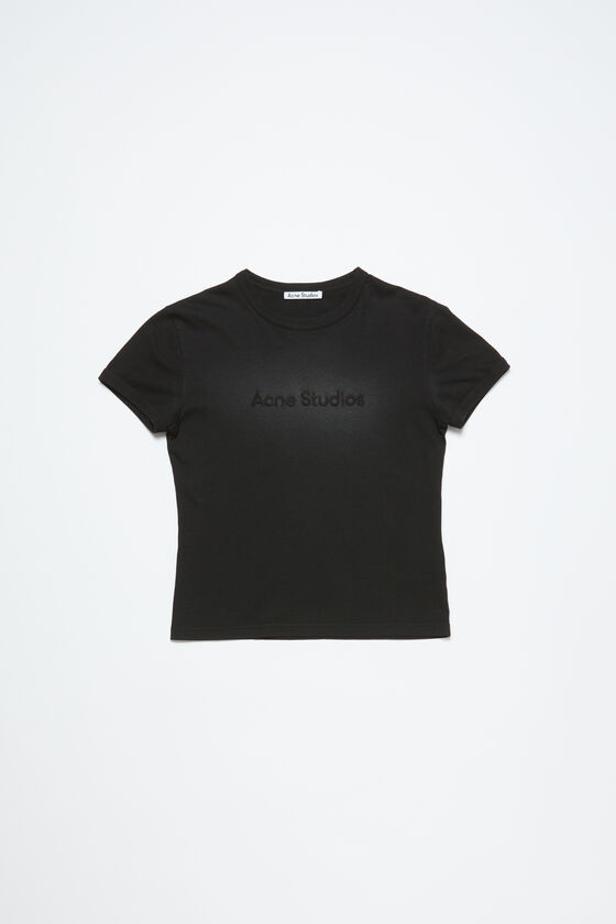 Acne Studios - ロゴTシャツ - フィットデザイン - フェイデッドブラック