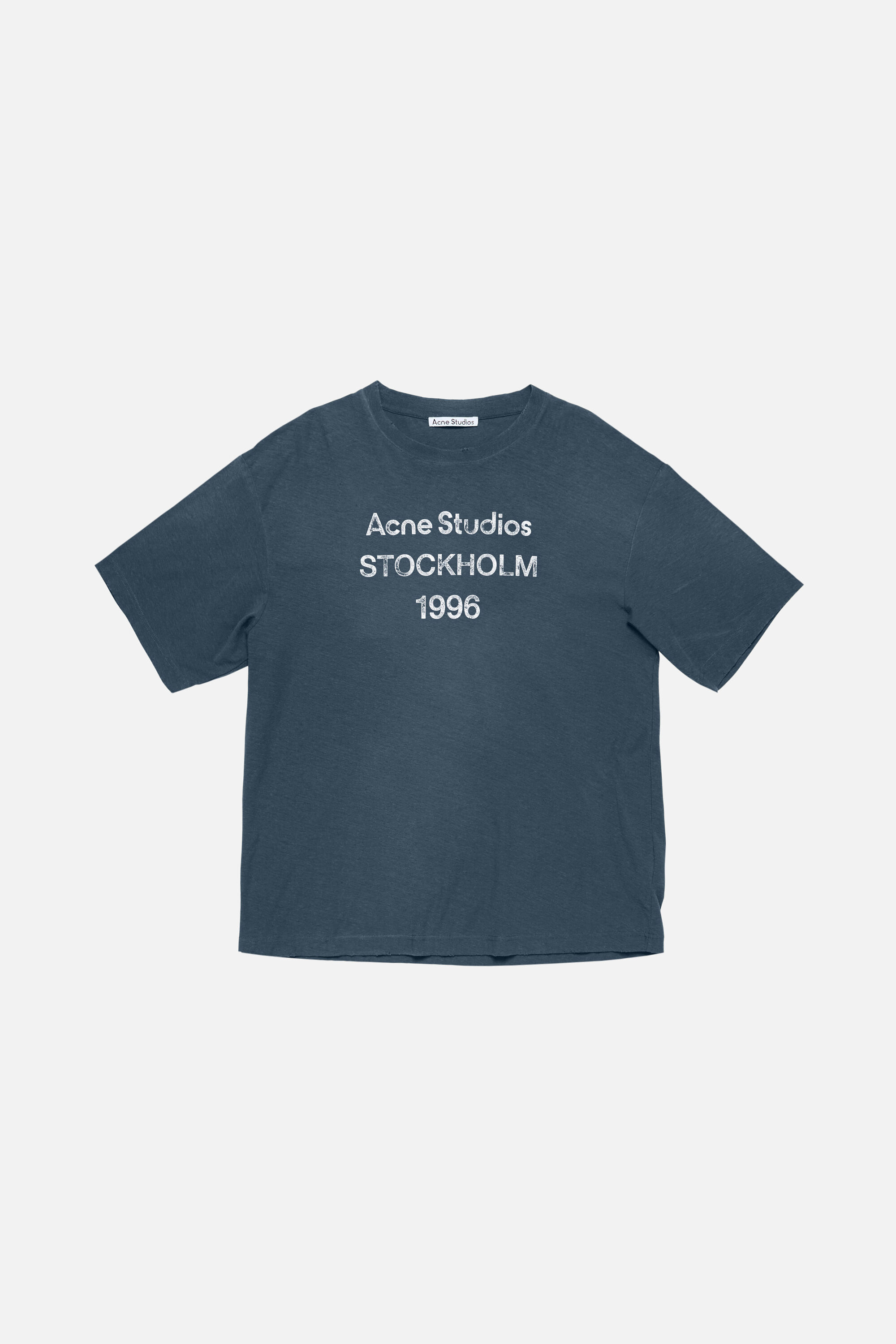 Acne Studios Tシャツ 1996 ダークグレー Logo T-Shirt Faded Black - Fico Gävle
