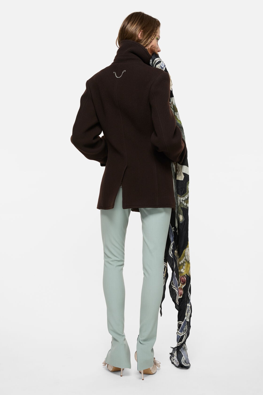 Wool duffle coat, Dark brown, 2000x