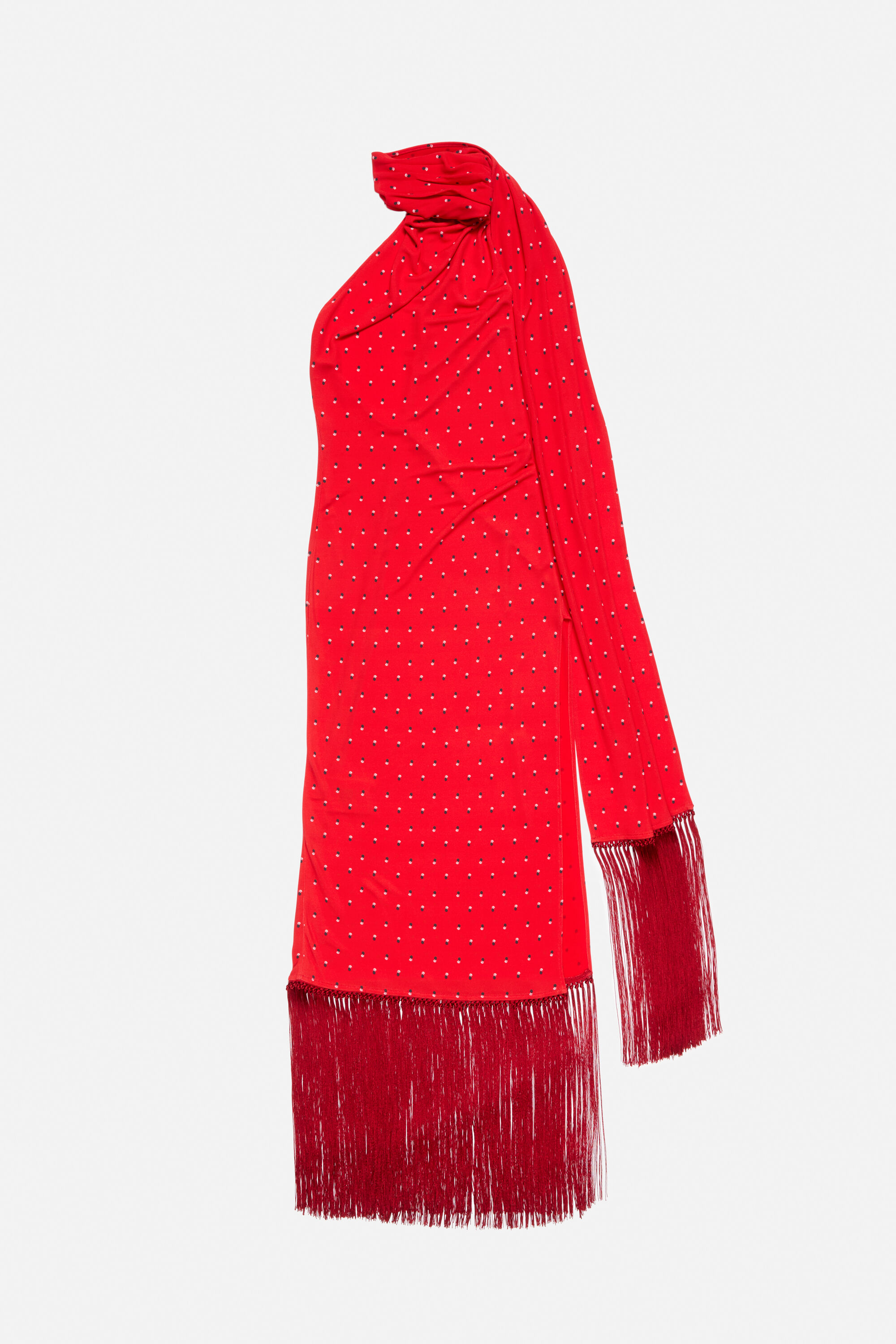 Acne Studios - Draped satin dress - Red