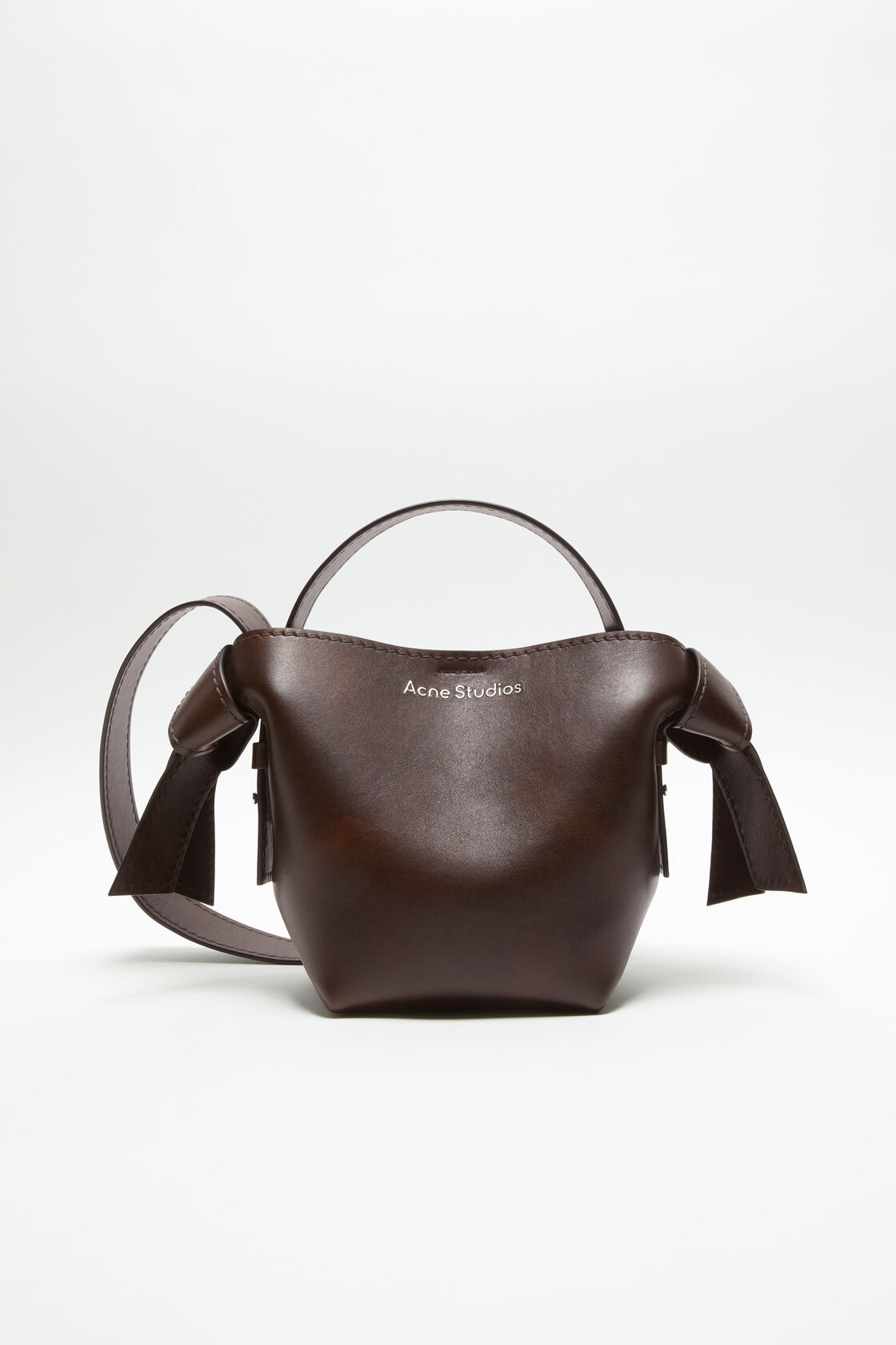 Musubi mini shoulder bag, Dark brown, 2000x