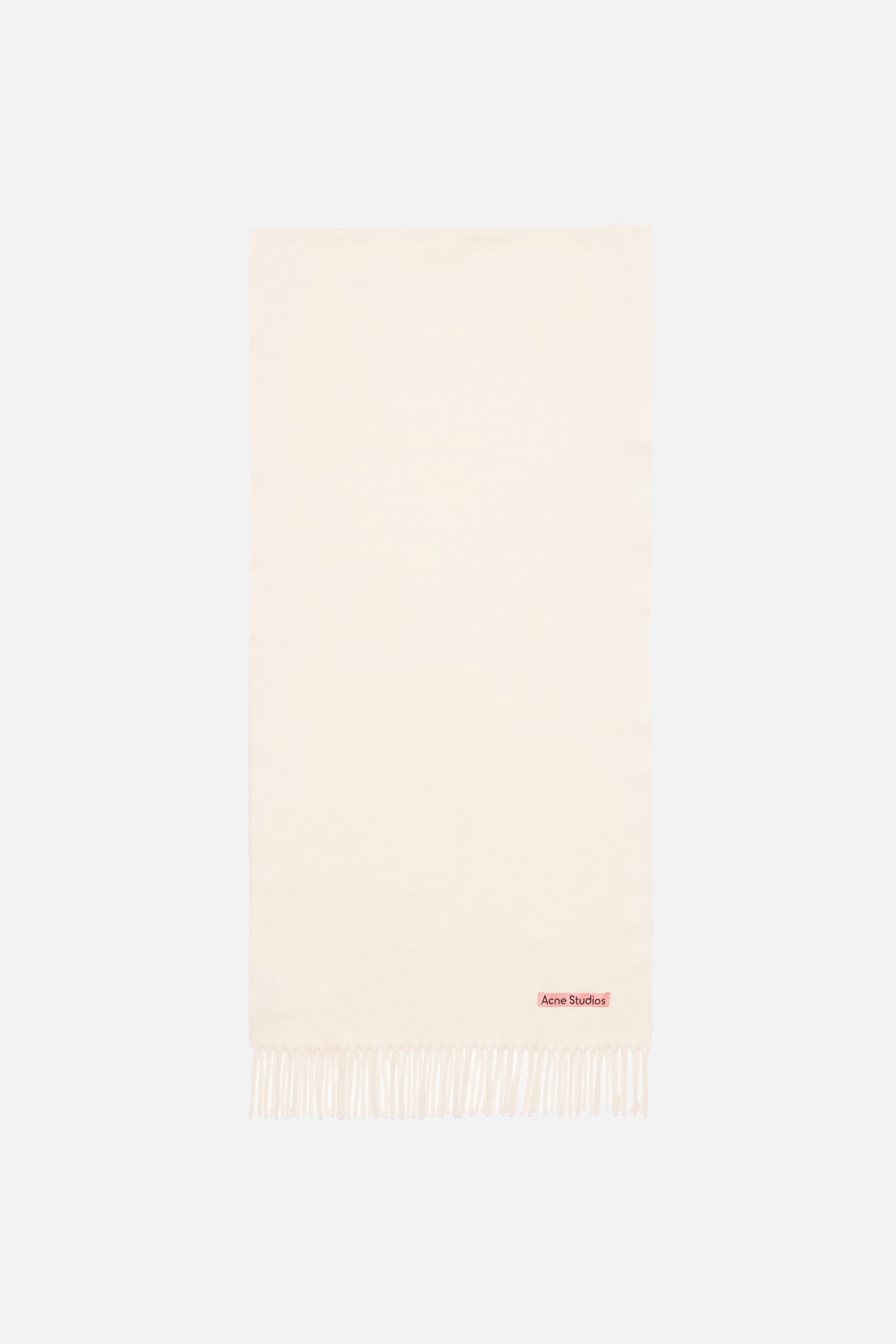 小物 Acne Studios Wool Scarf WarmWhite CA0210 Acne Studios - Fringe wool scarf – Narrow - Warm white
