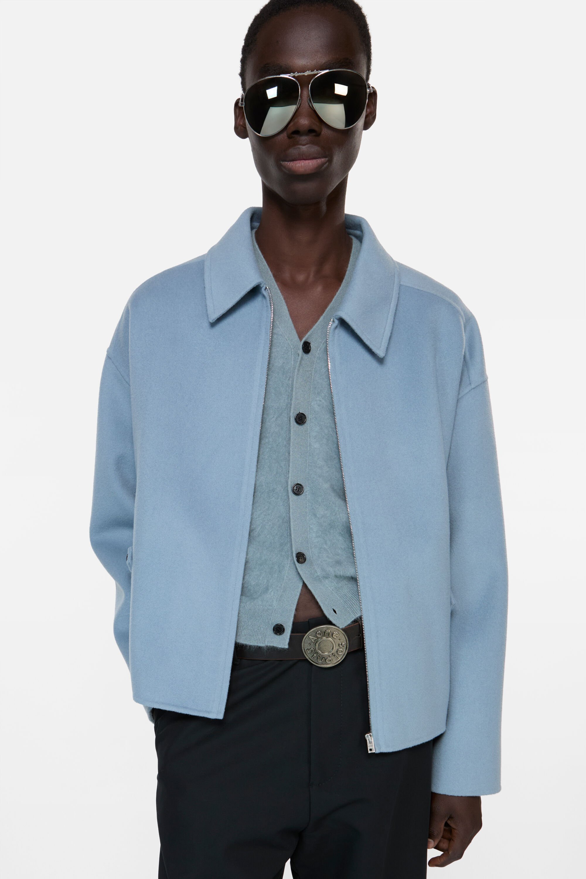 Acne Studios - カシミヤジャケット - ダスティブルー