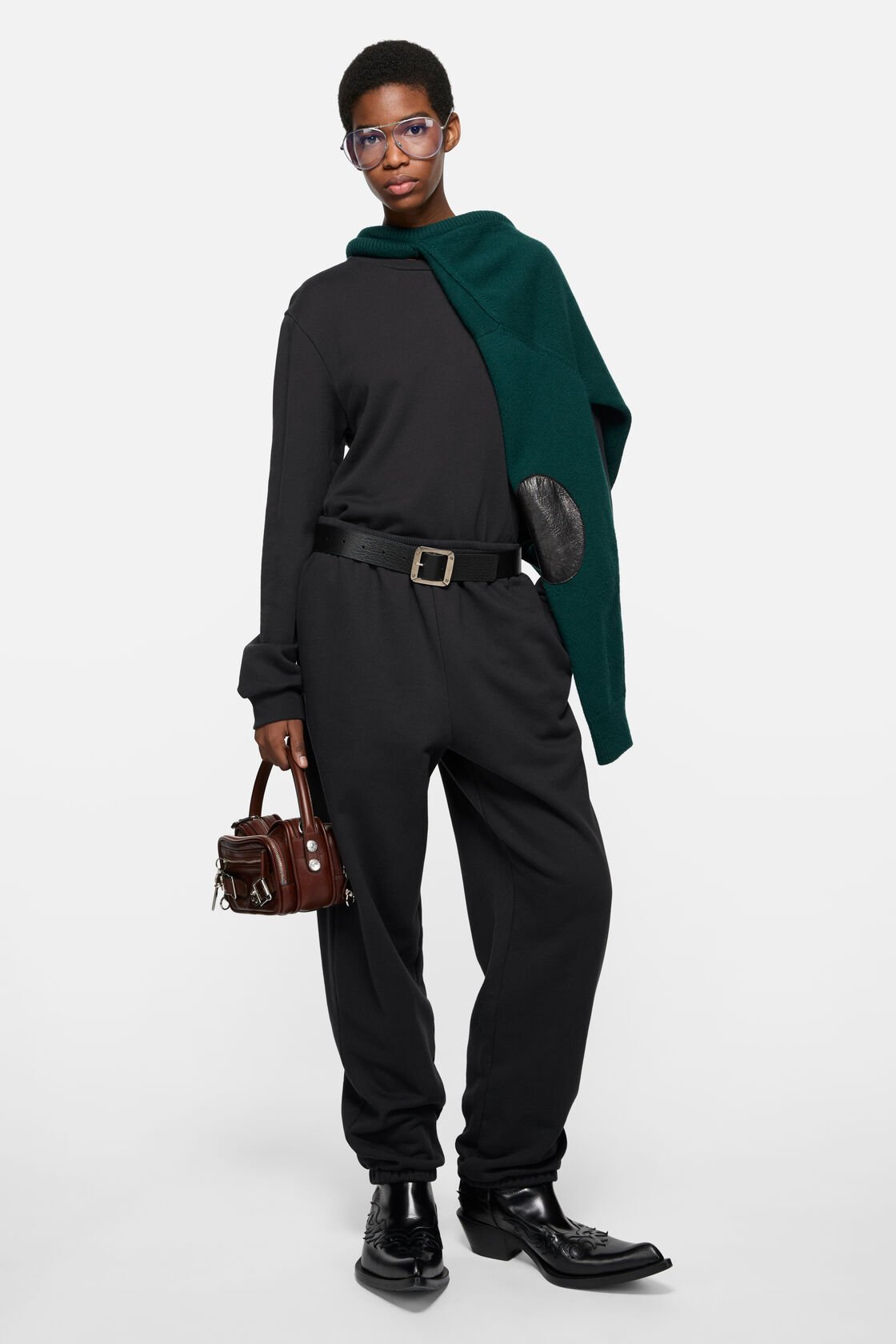 Cotton sweatpants, Black, 2000x