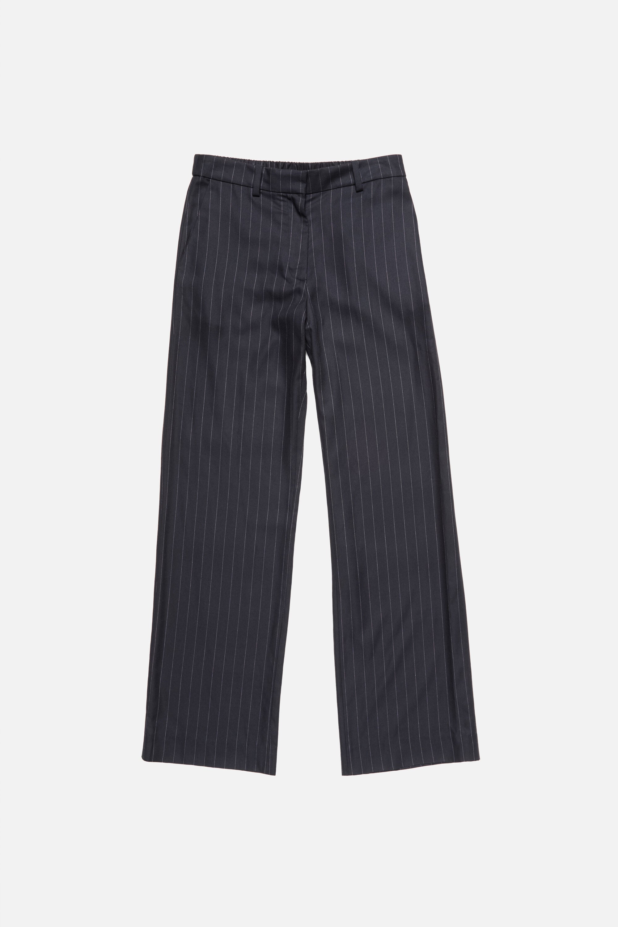 Acne Studios - Pinstripe wool trousers - Navy blue
