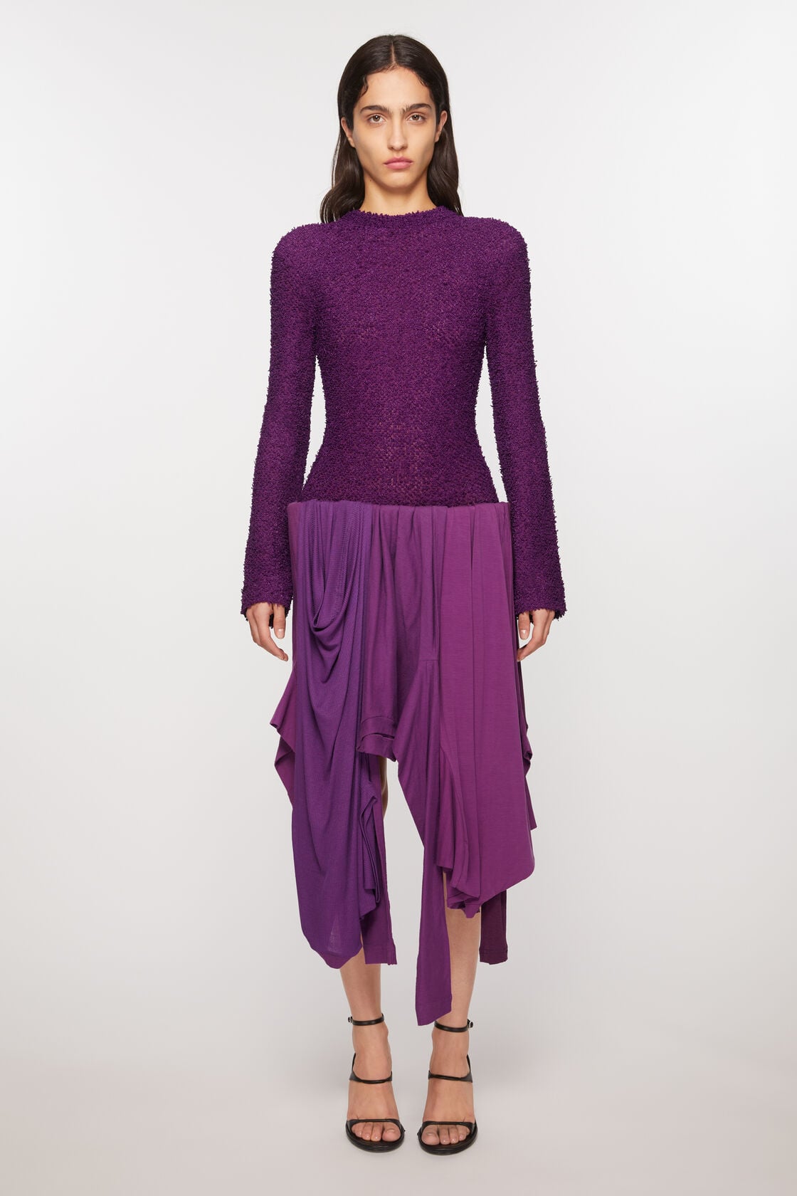 Layered dress, Bright purple, 2000x
