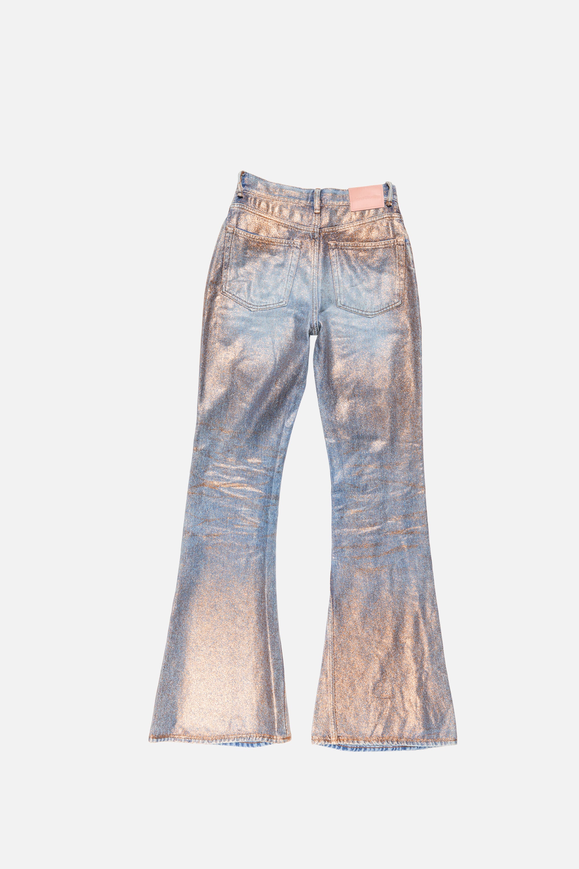 Acne Studios - フィットグリッタージーンズ - 2025F - ローズコッパー