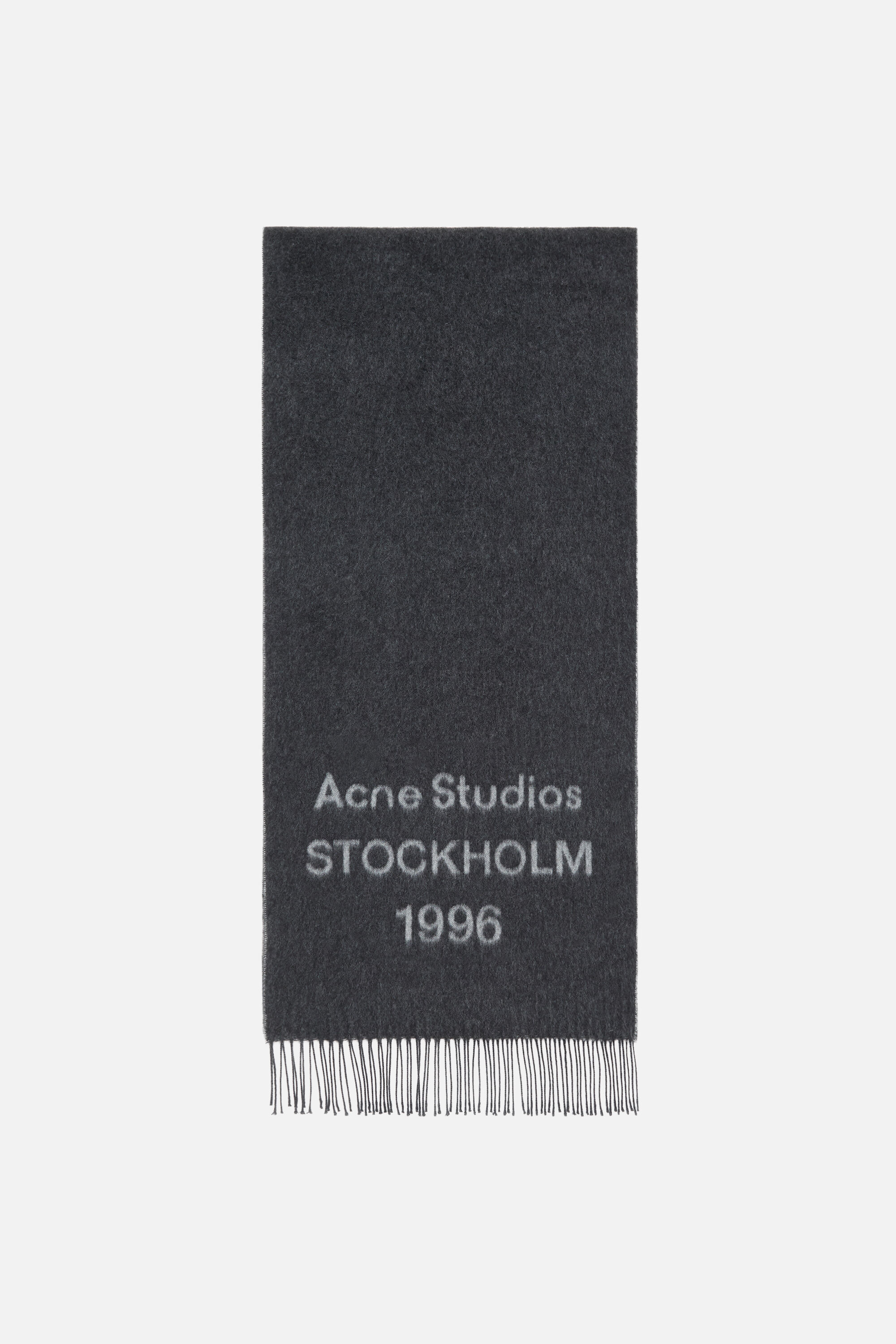 Acne Studios - Logo scarf - Wide - Black/white
