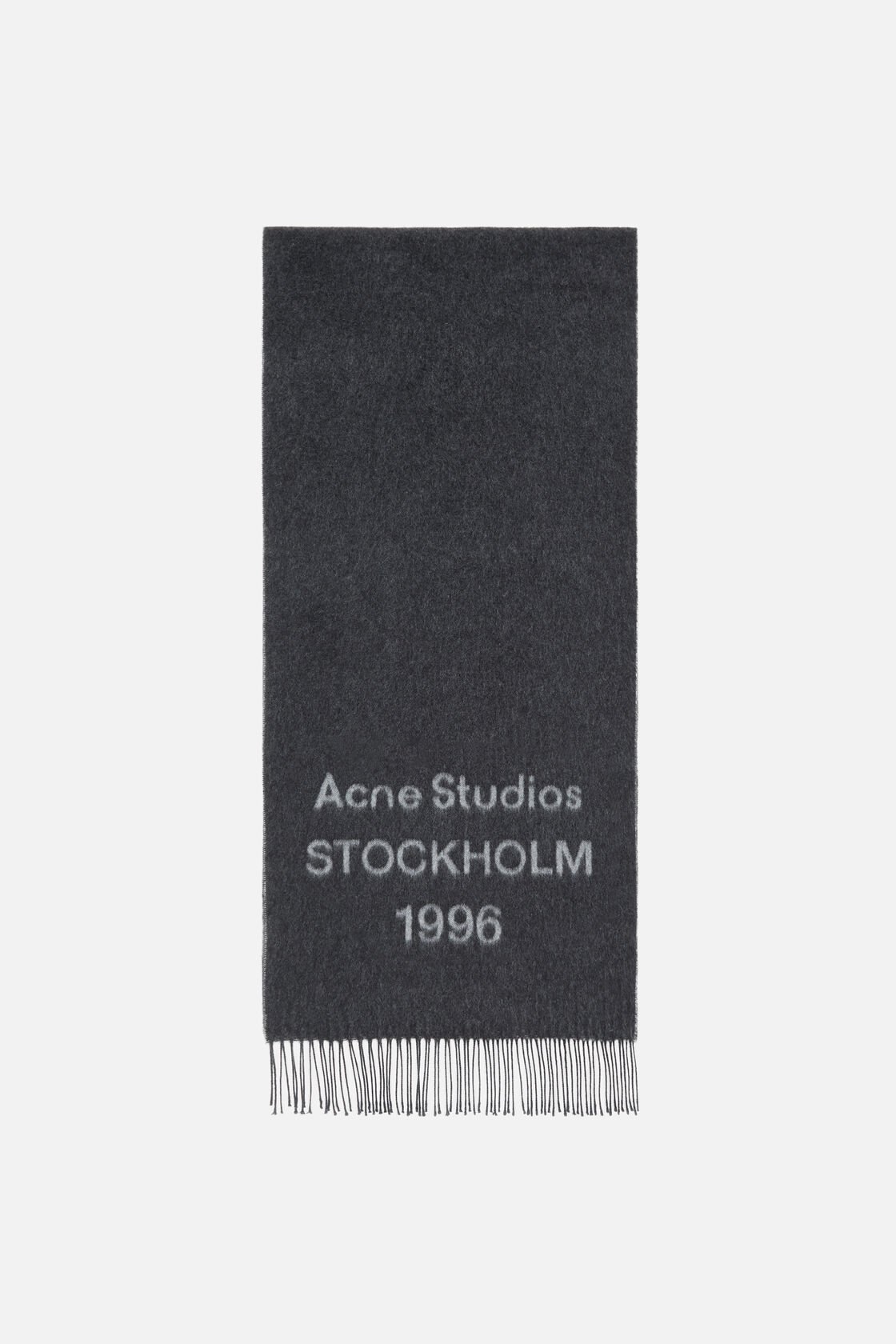 Logo scarf - Wide, Black/white, 2000x