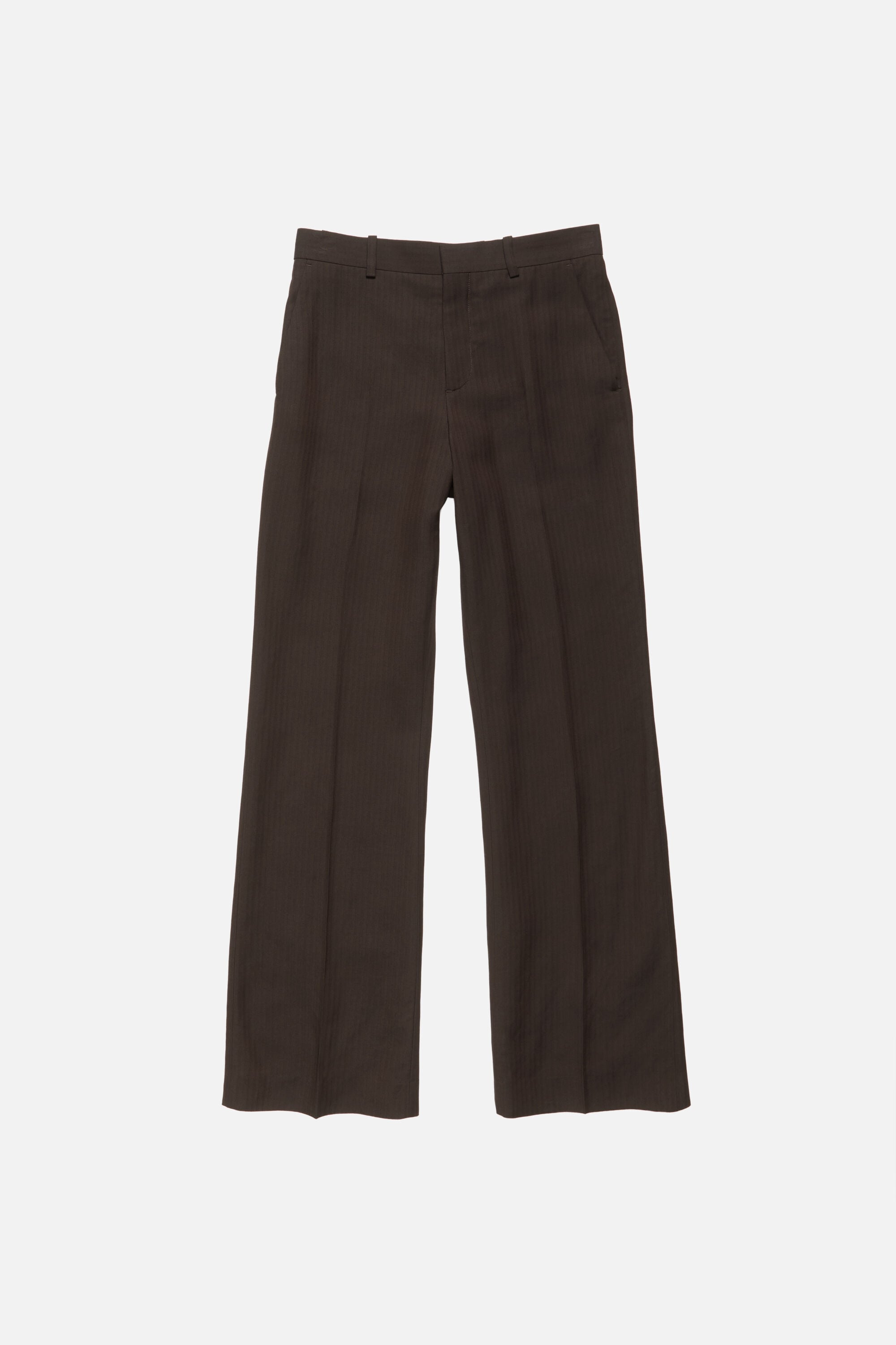 Acne Studios - Tailored herringbone trousers - Chocolate brown