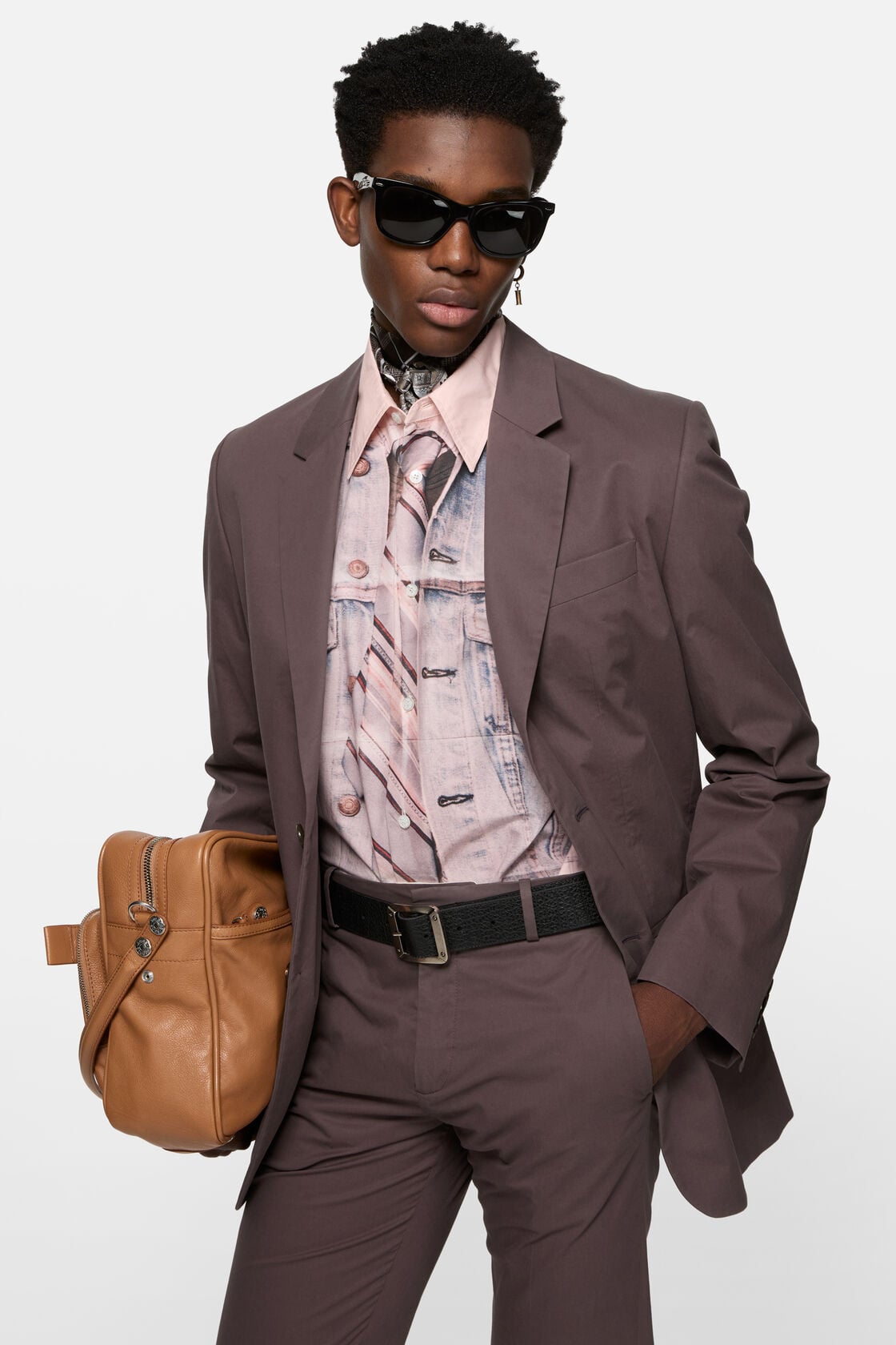Single-breasted suit jacket, Faded purple, 2000x