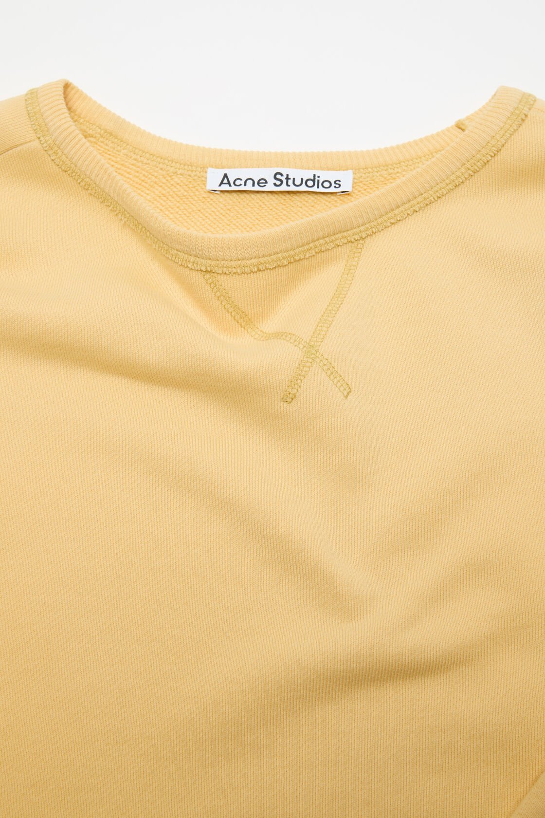 Washed logo sweatshirt, Light yellow, 2000x