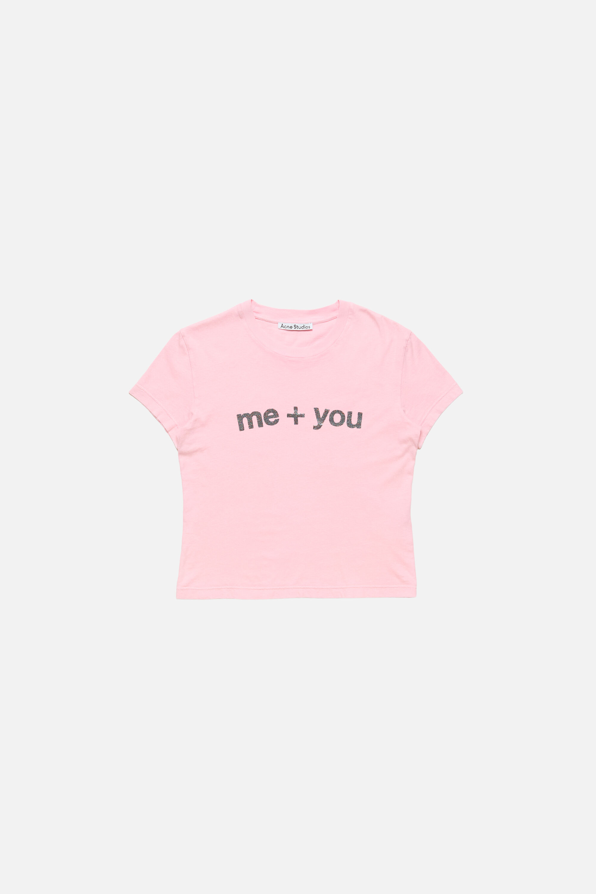 Acne Studios - Fitted graphic t-shirt - Pale Pink