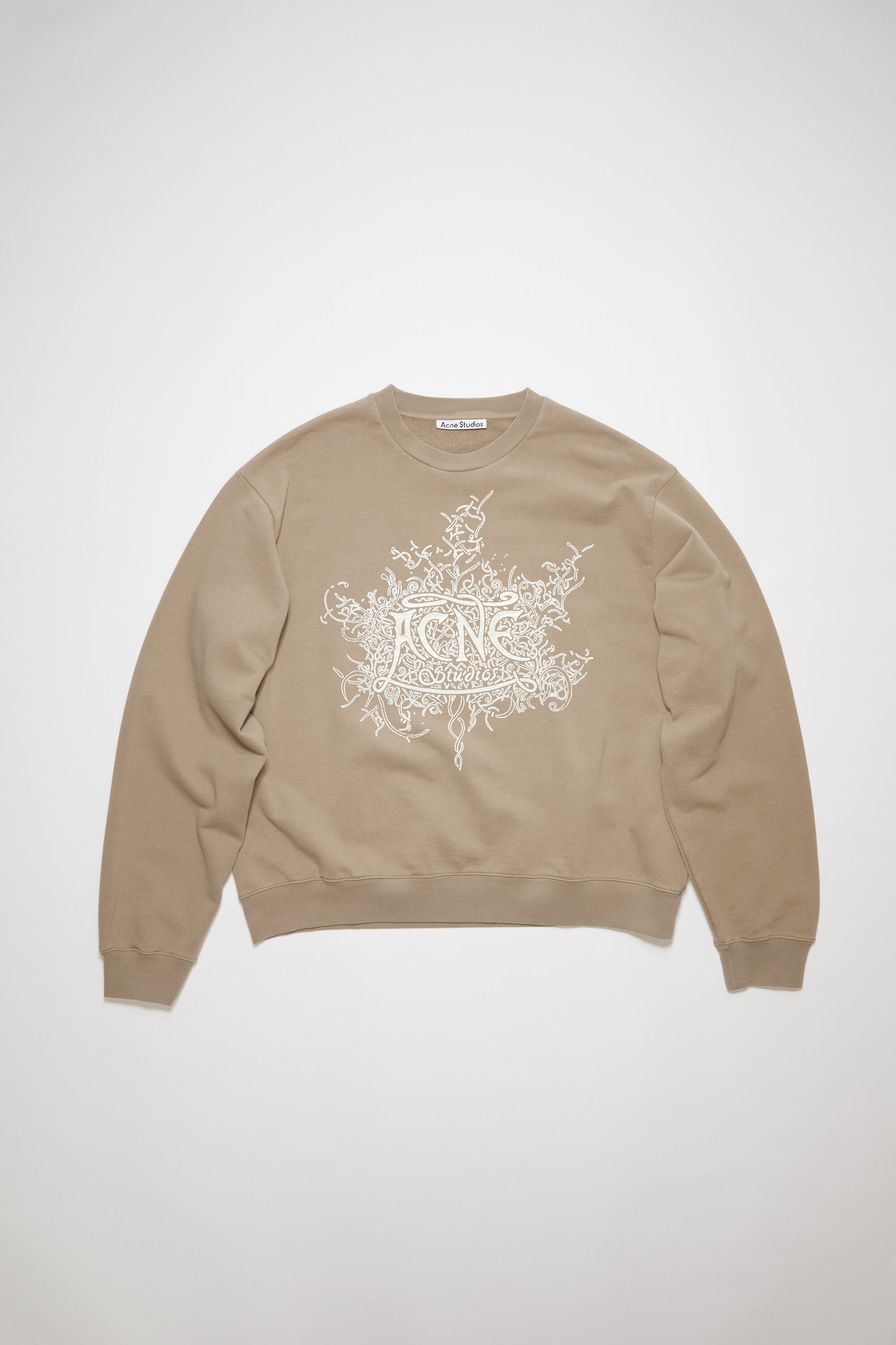 Acne Studios - Glow in the dark logo sweater - Dark beige