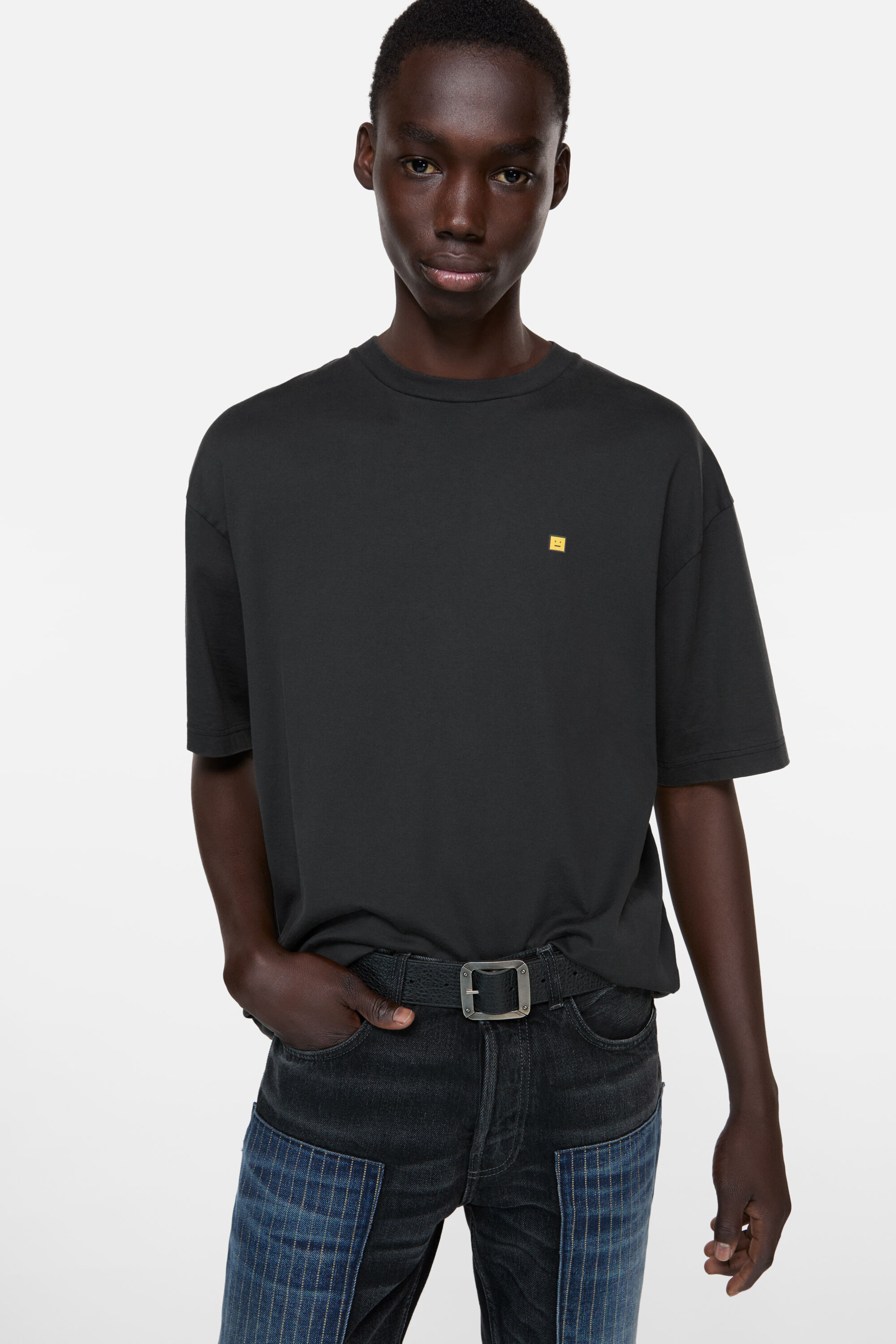 Acne Studios - Logo t-shirt - relaxed fit - Faded black