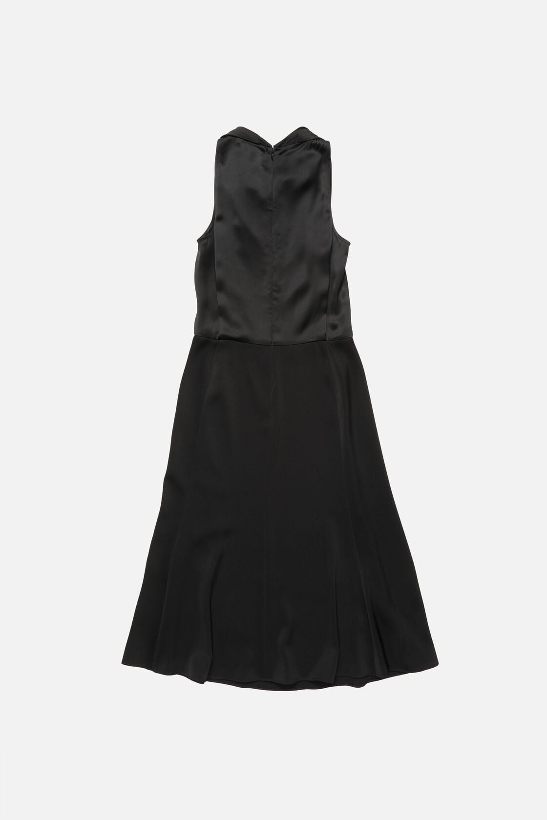 Satin midi dress, Black, 2000x