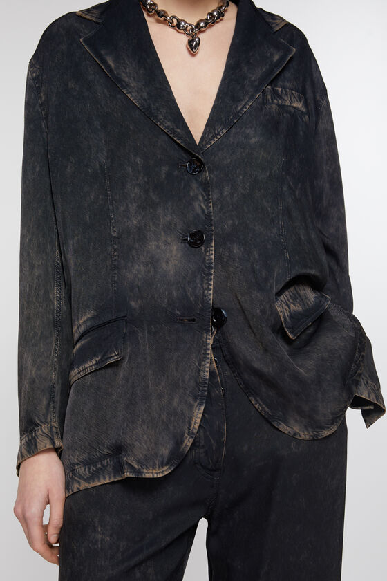 Acne Studios - Single breasted jacket - Black/beige