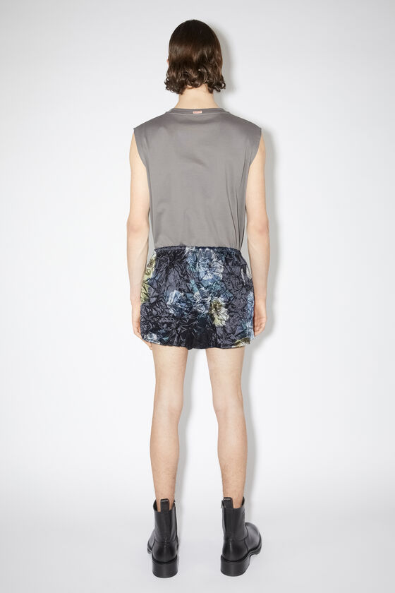 Acne Studios - Bedruckte Shorts - Marineblau 