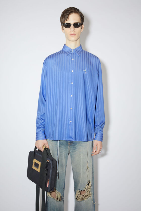 Acne Studios - Button-up stripe shirt - Cornflower blue
