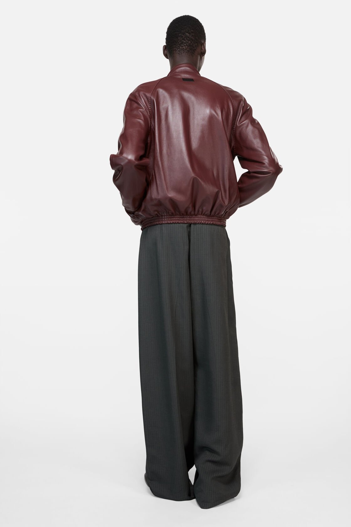 Leather jacket, Rum brown, 2000x