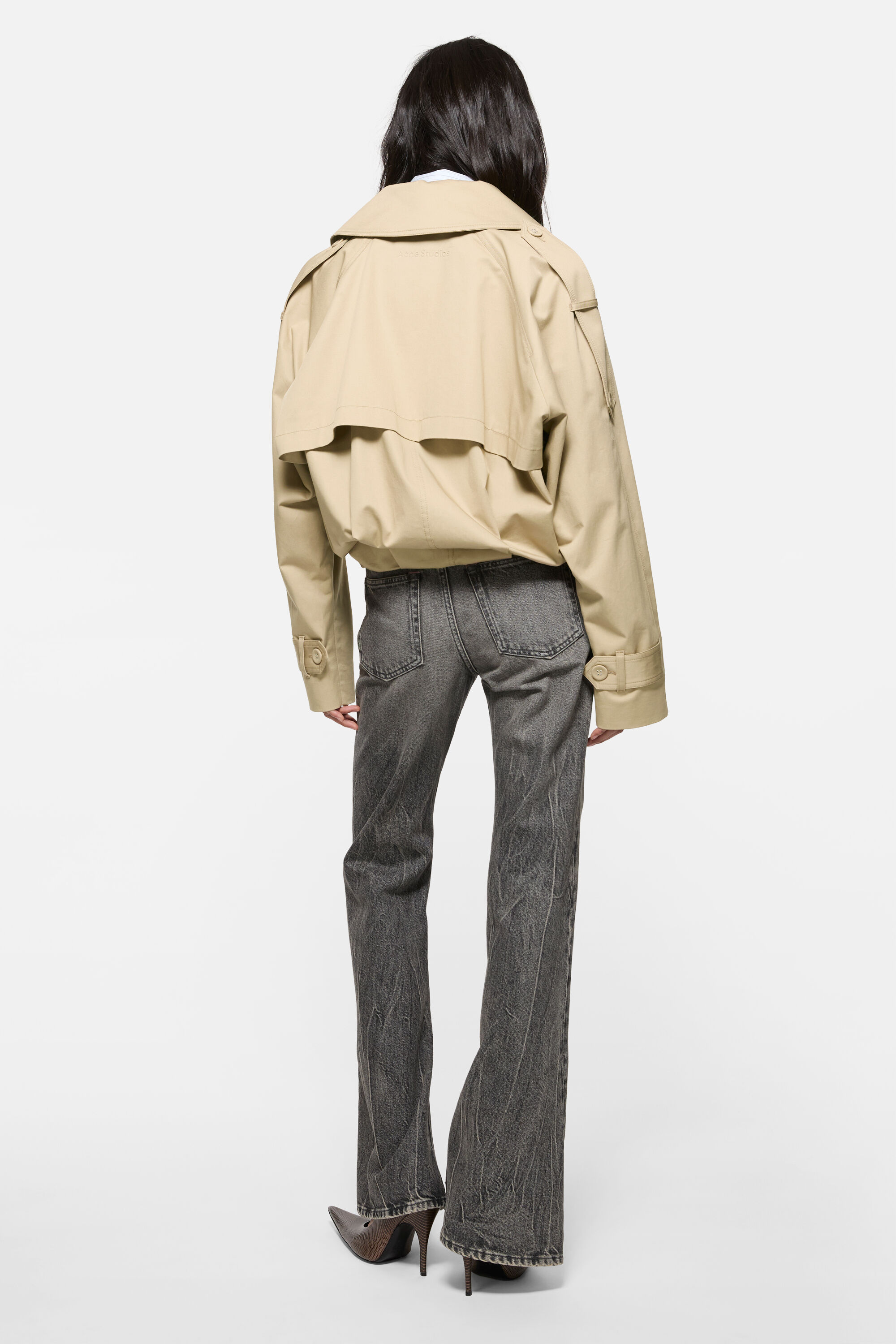 Acne Studios - Short trench coat - Pale beige