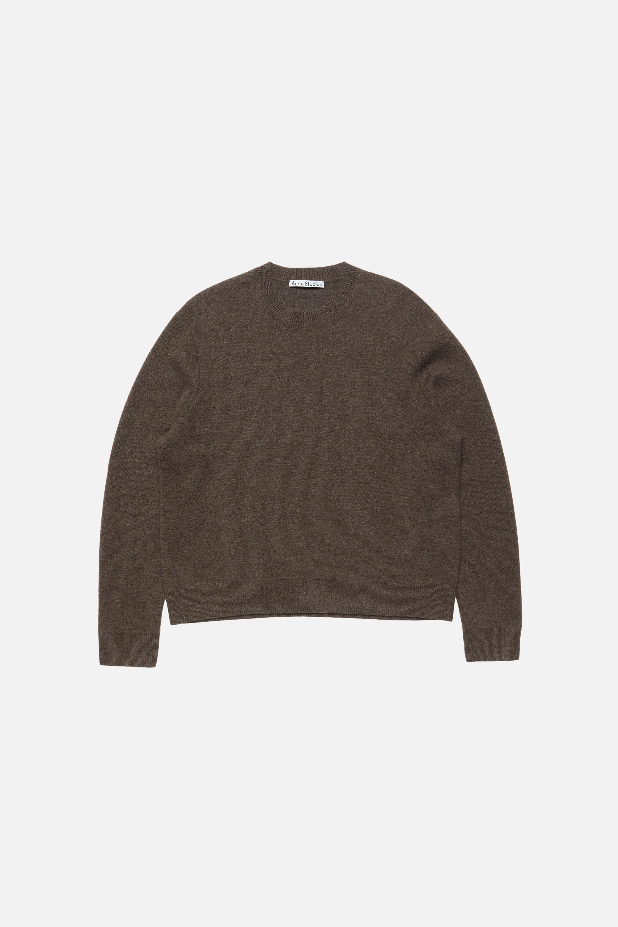 Acne Studios - Cashmere sweater with logo - Walnut brown