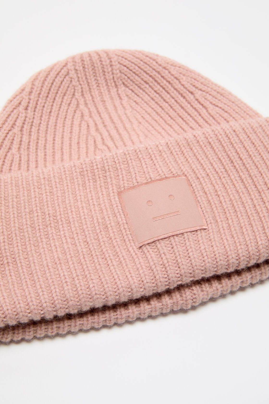 Face logo beanie - Yak, Dirty pink, 2000x