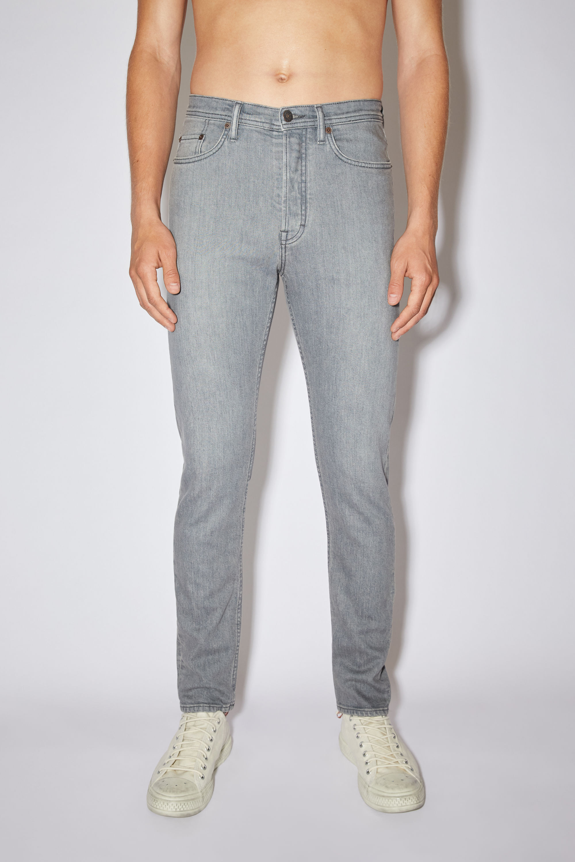아크네 스튜디오 Acne Studios Slim fit jeans - River - Grey