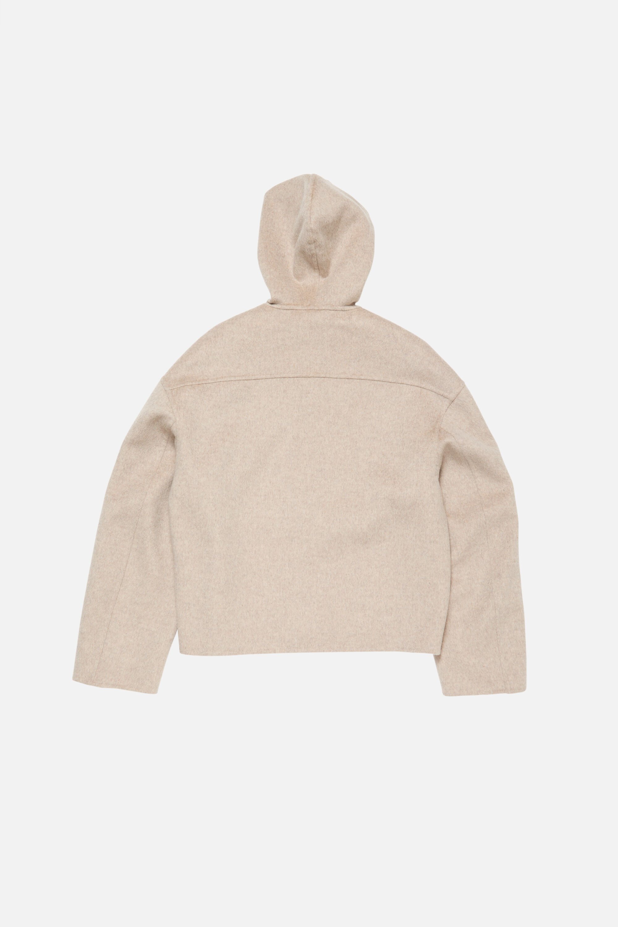 Acne Studios - Cashmere jacket with hood - Oatmeal melange