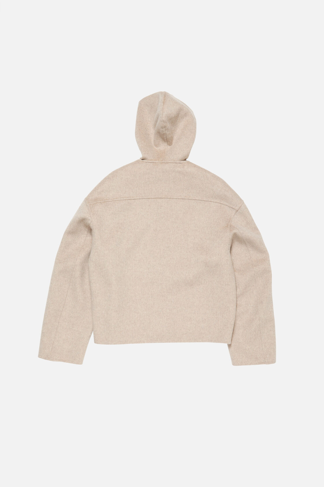 Hooded cashmere jacket, Oatmeal melange, 2000x