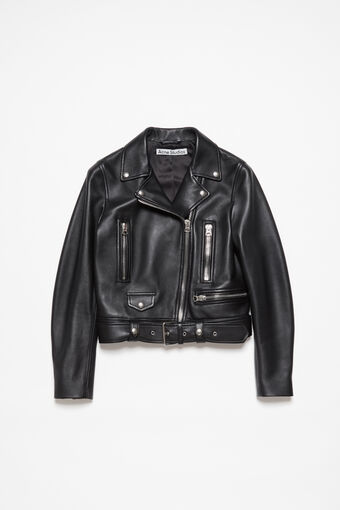 Acne Studios - Leather biker jacket - Black