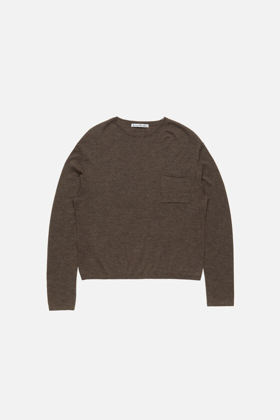 RW-MN-KNIT000010, ウォルナットブラウン