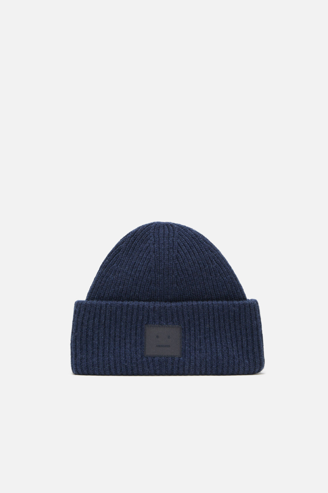 Face logo beanie - Yak, Navy melange, 2000x