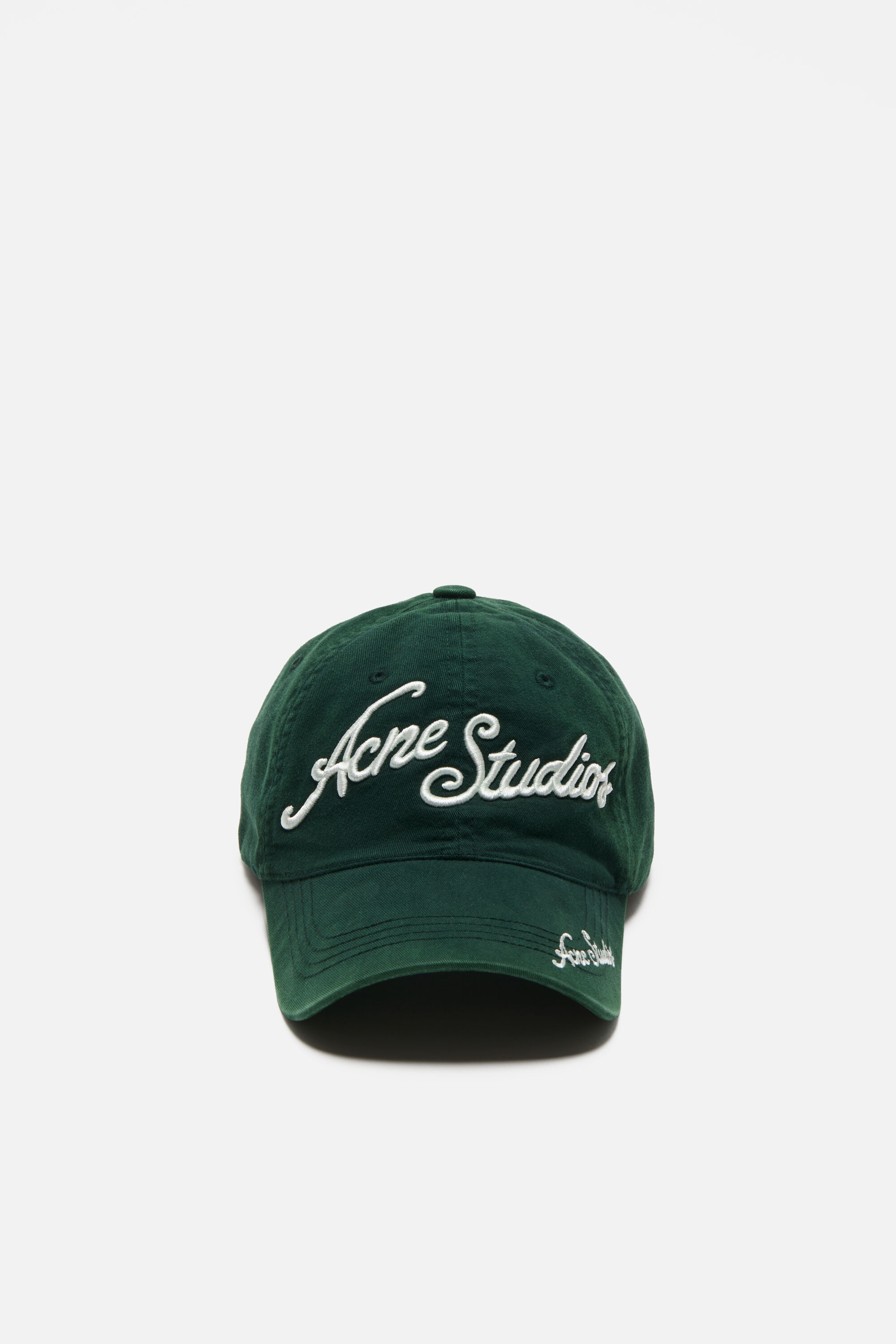 Acne Studios - Embroidered logo cap - Dark green