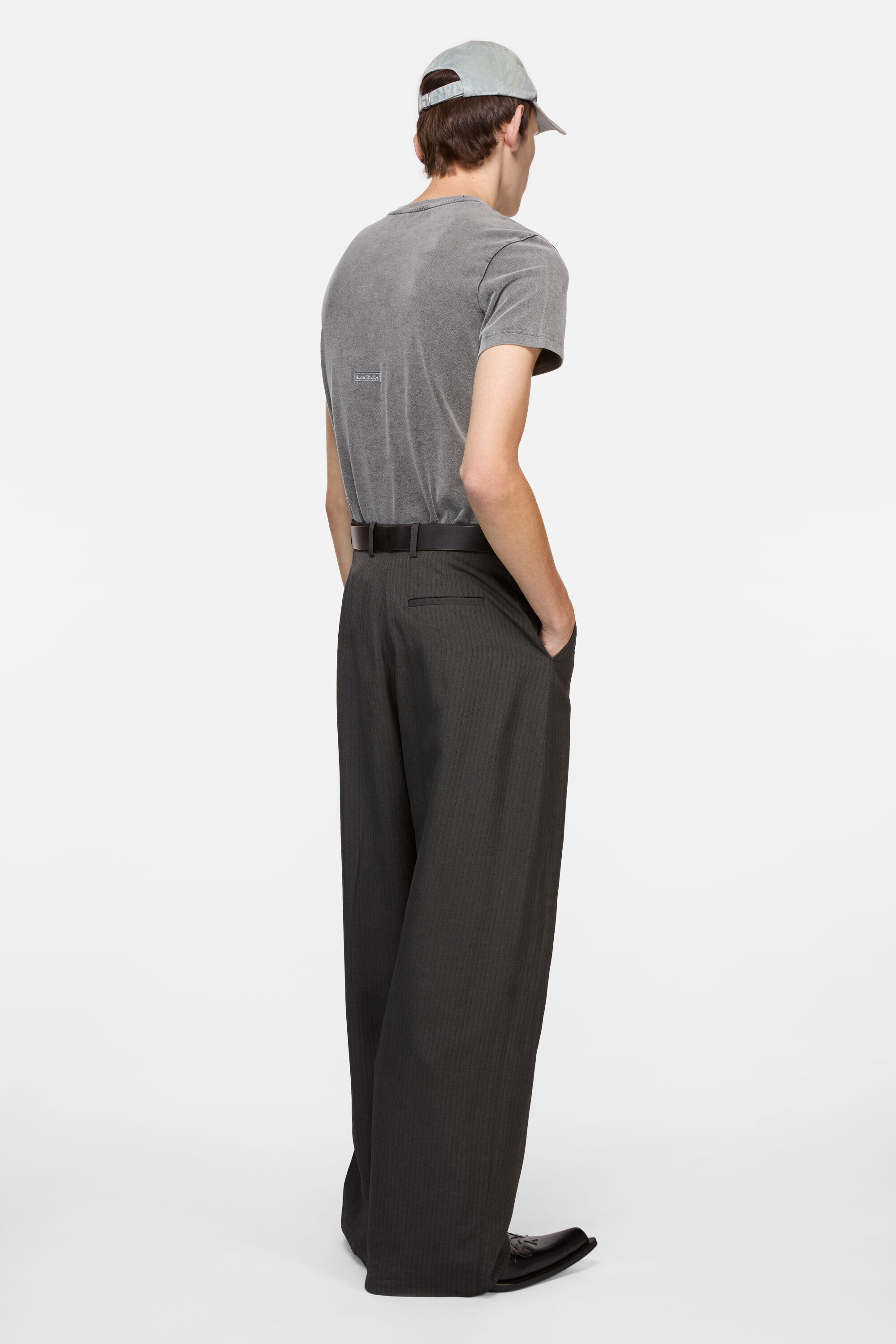 Acne Studios - Rubber logo t-shirt - Faded black