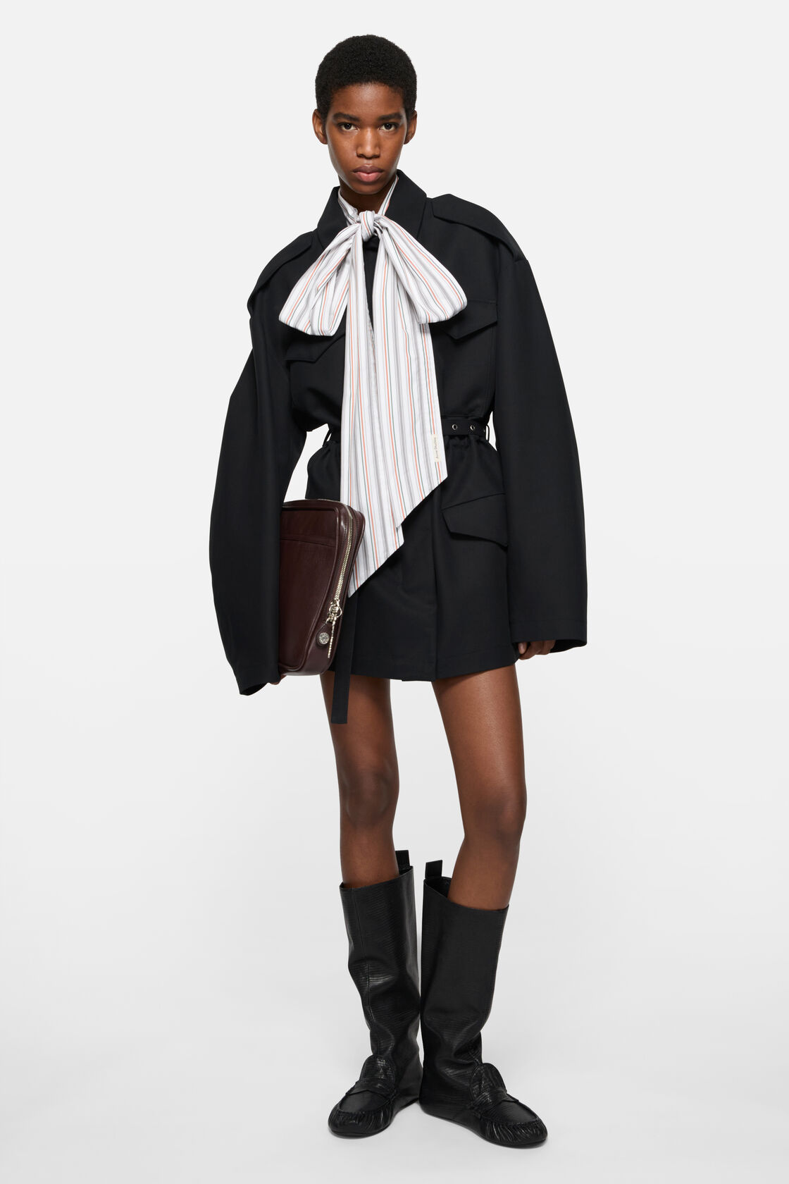 Slouch saddle boots, Black, 2000x