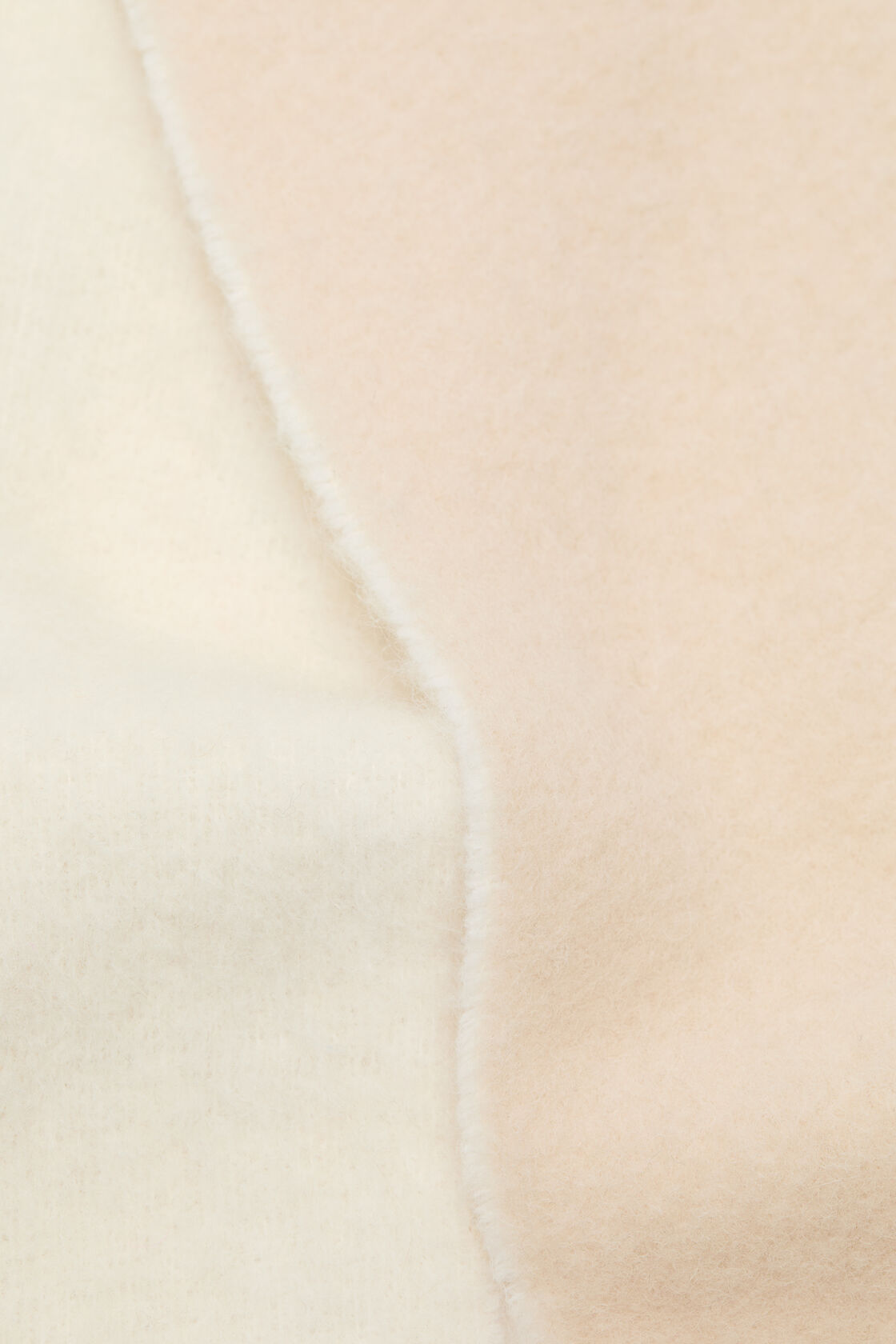 ロゴラベル付きフリンジスカーフ, White/beige, 2000x