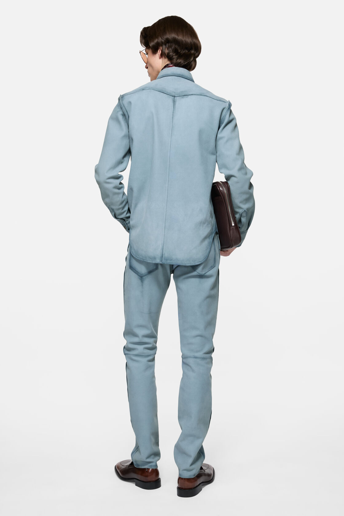 Suede overshirt, Light blue, 2000x