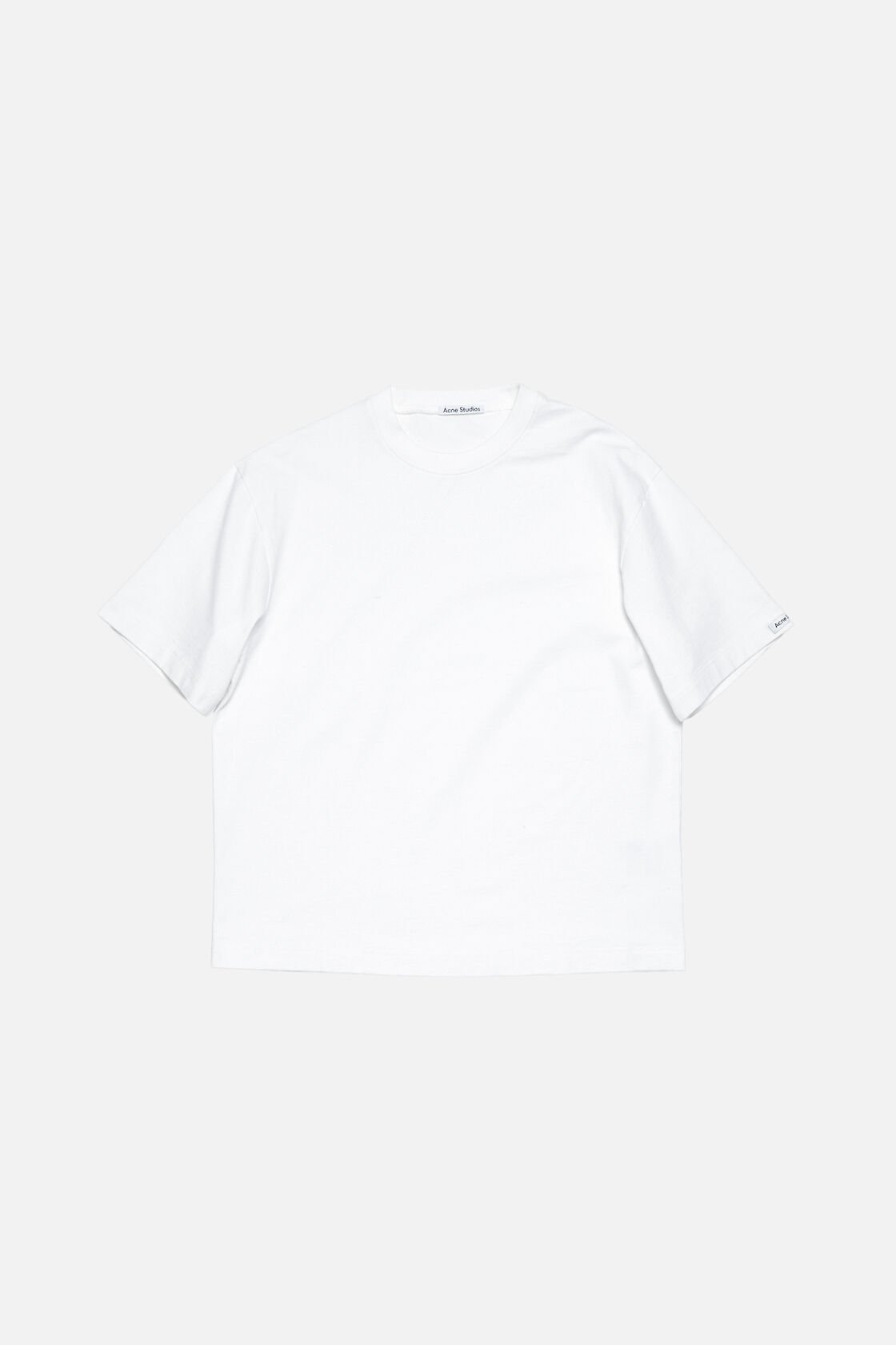 Satin logo t-shirt - relaxed, Optic White, 2000x