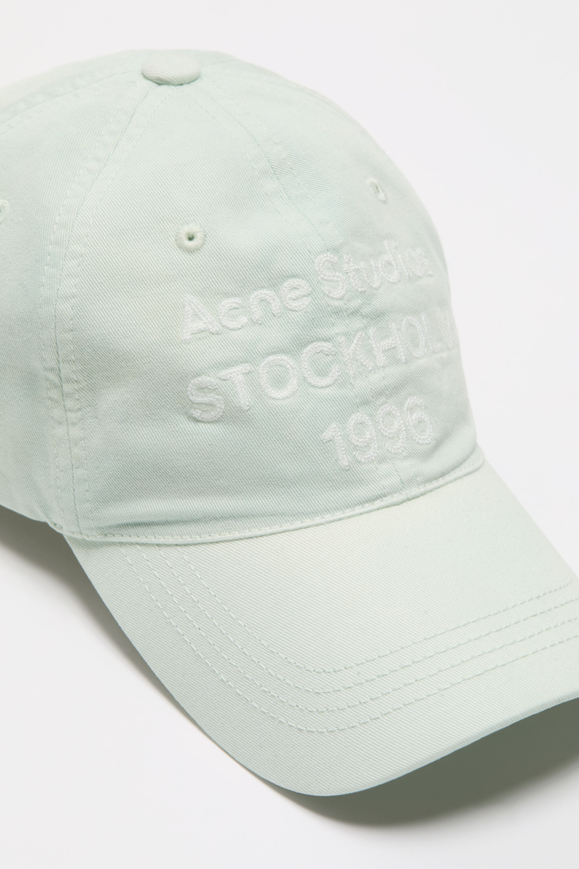Acne Studios - ウォッシュ加工ロゴベースボールキャップ - オイスター