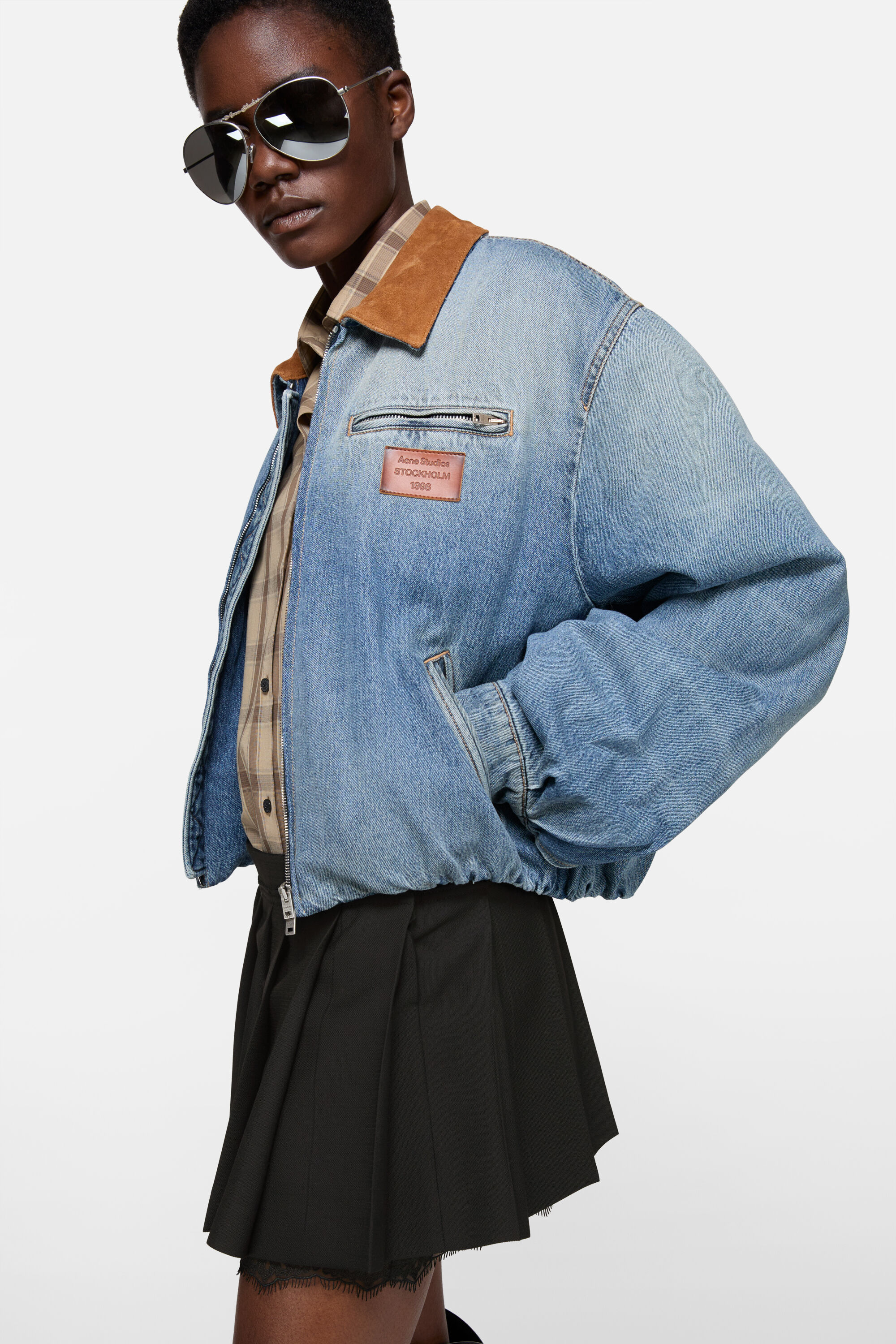 Acne Studios - ミニプリーツスカート - ブラック