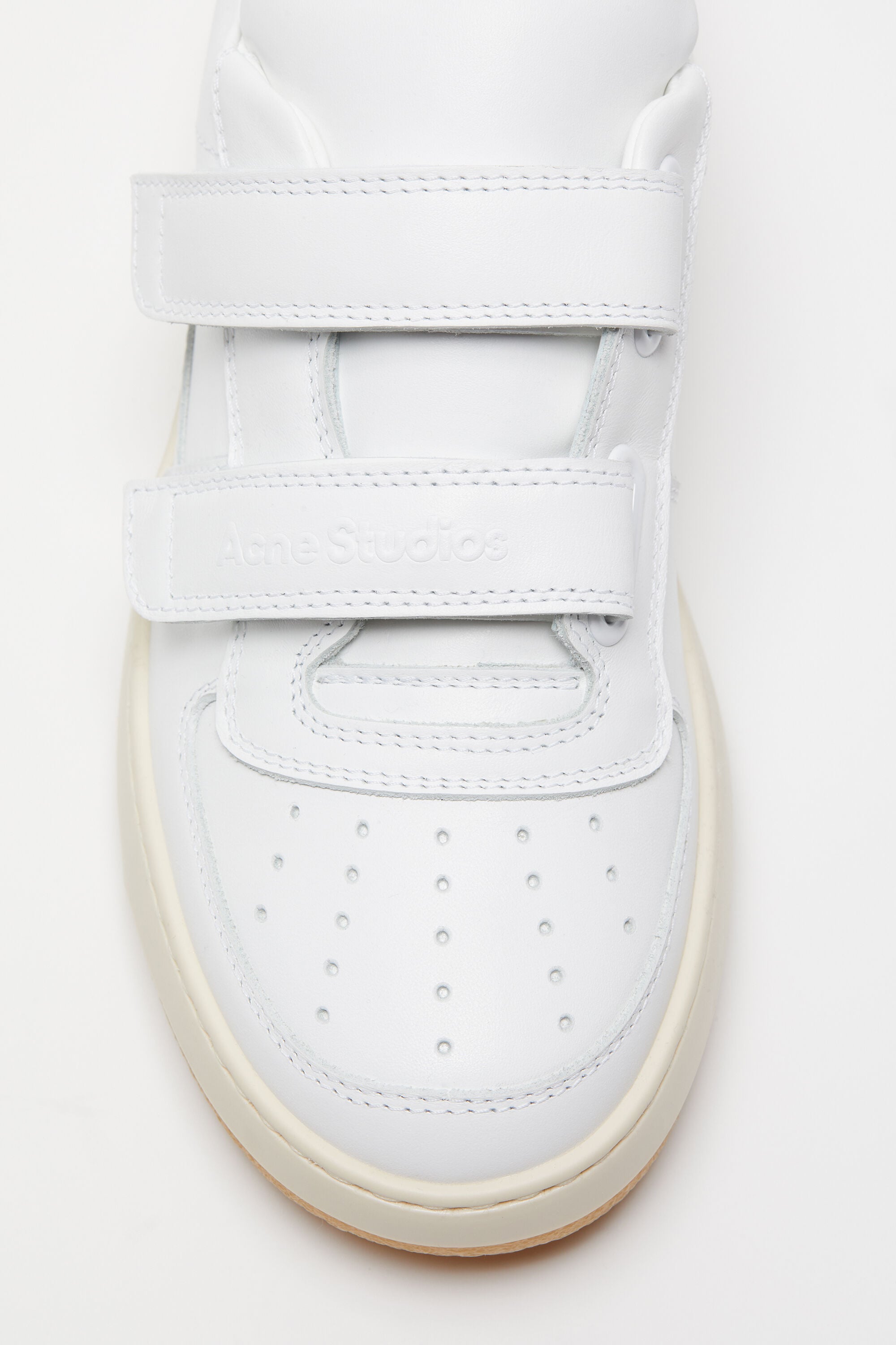 Acne Studios - Velcro strap sneakers - Optic white/ecru